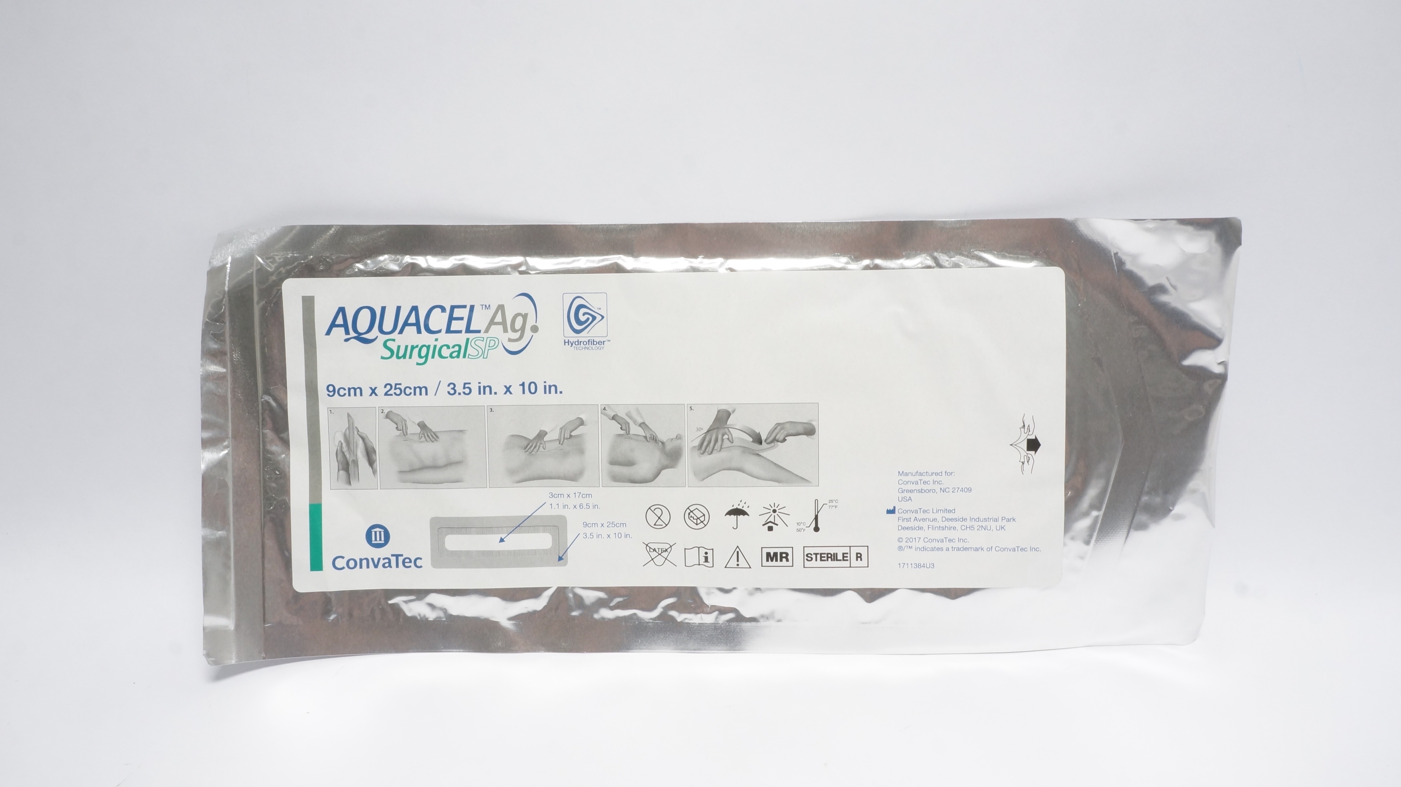 ConvaTec Aquacel Ag Advanced Antimicrobial Dressing 3.5in x 10in (x)