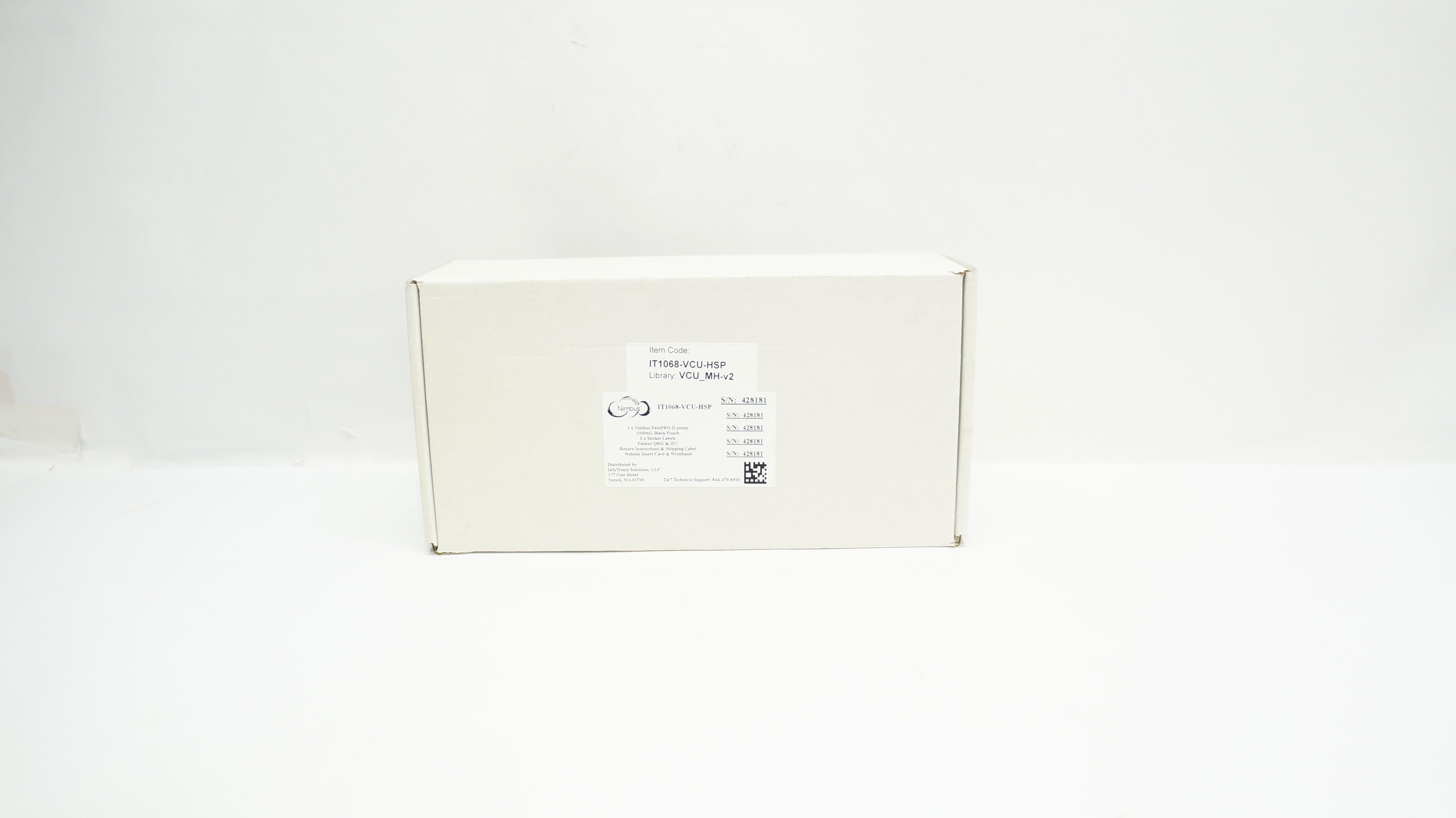 InfuTronix IT1068-VCU-HSP Nimbus PainPro II Pump