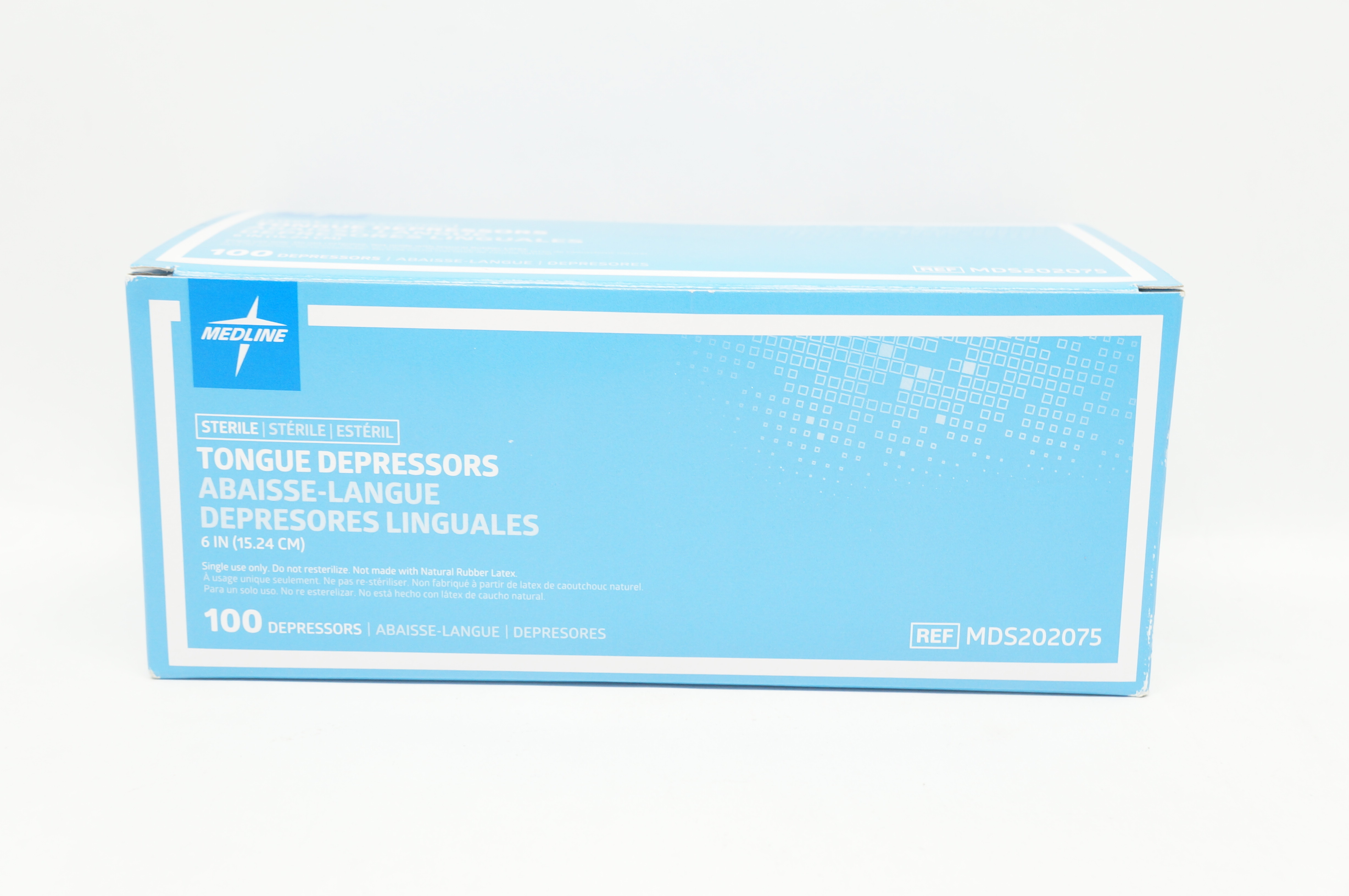 Medline MDS202075 Tongue Depressors 6 inch - Box of 100