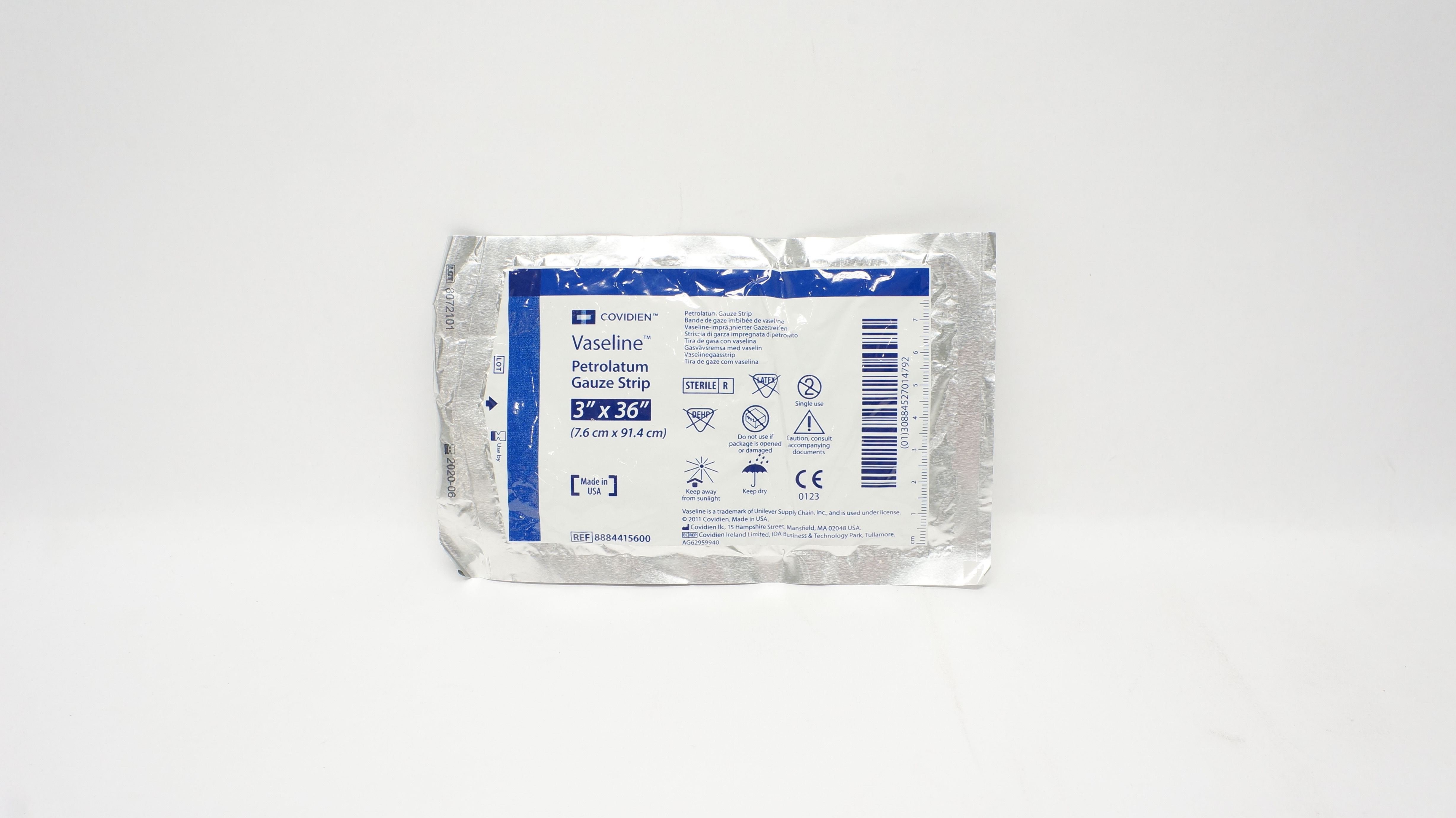 Covidien 8884415600 Vaseline Petrolatum Gauze Strip 3 inch x 36 inch (x)