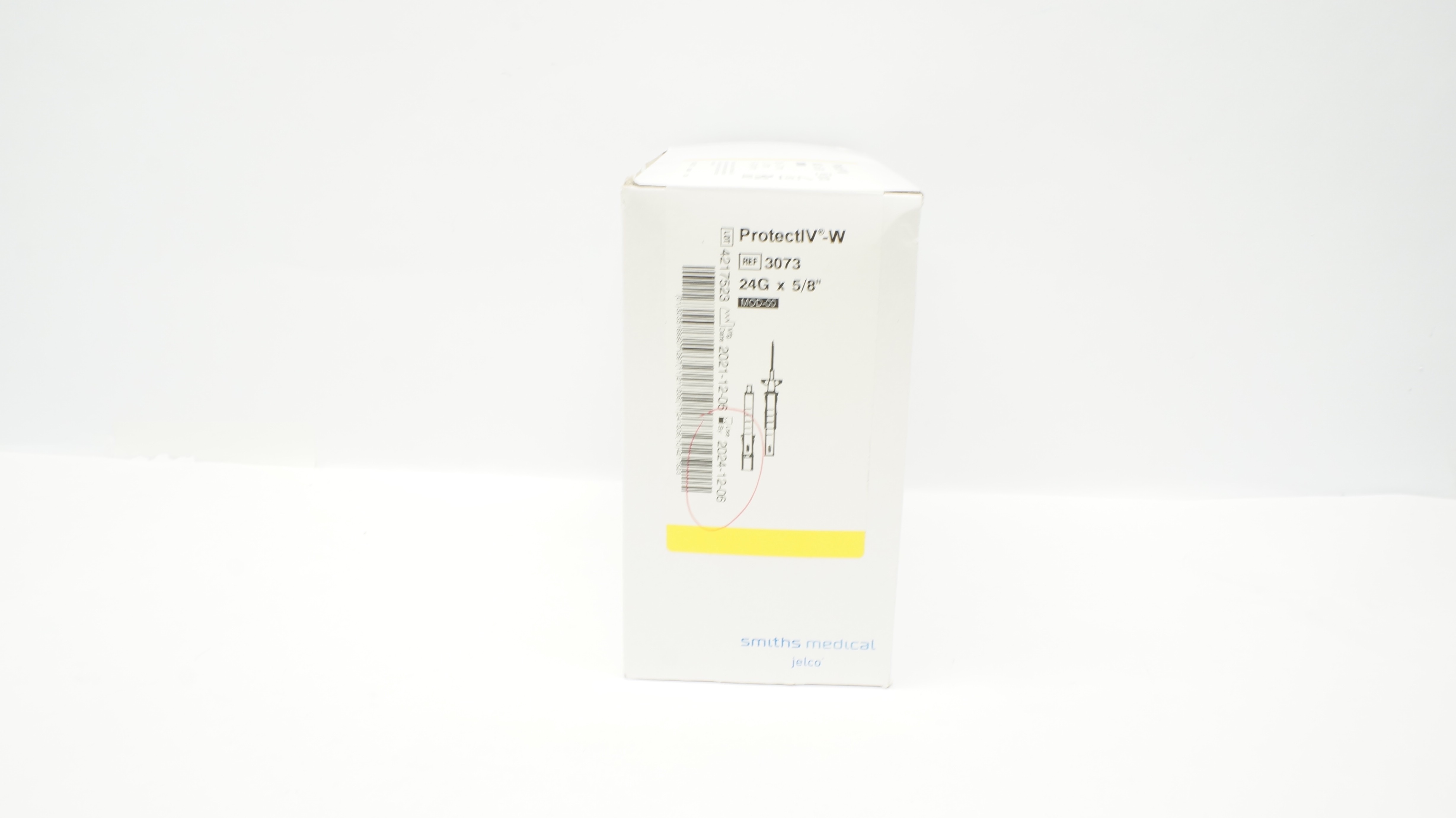 Smiths Medical 3073 ProtectIV-W Safety IV Cath. 24G x 5/8inch (x) - Box of 50