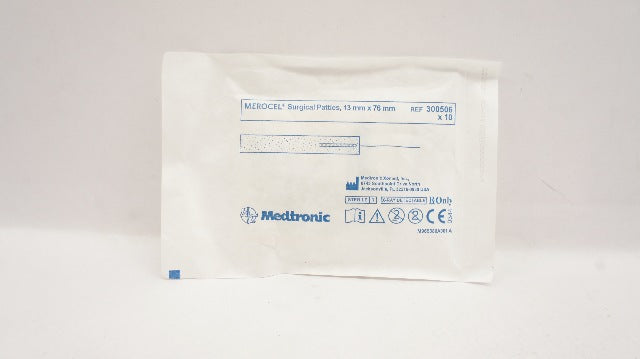 Medtronic 300506 MEROCEL Surgical Patties, 13mm x 76mm - Box of 10 (x)