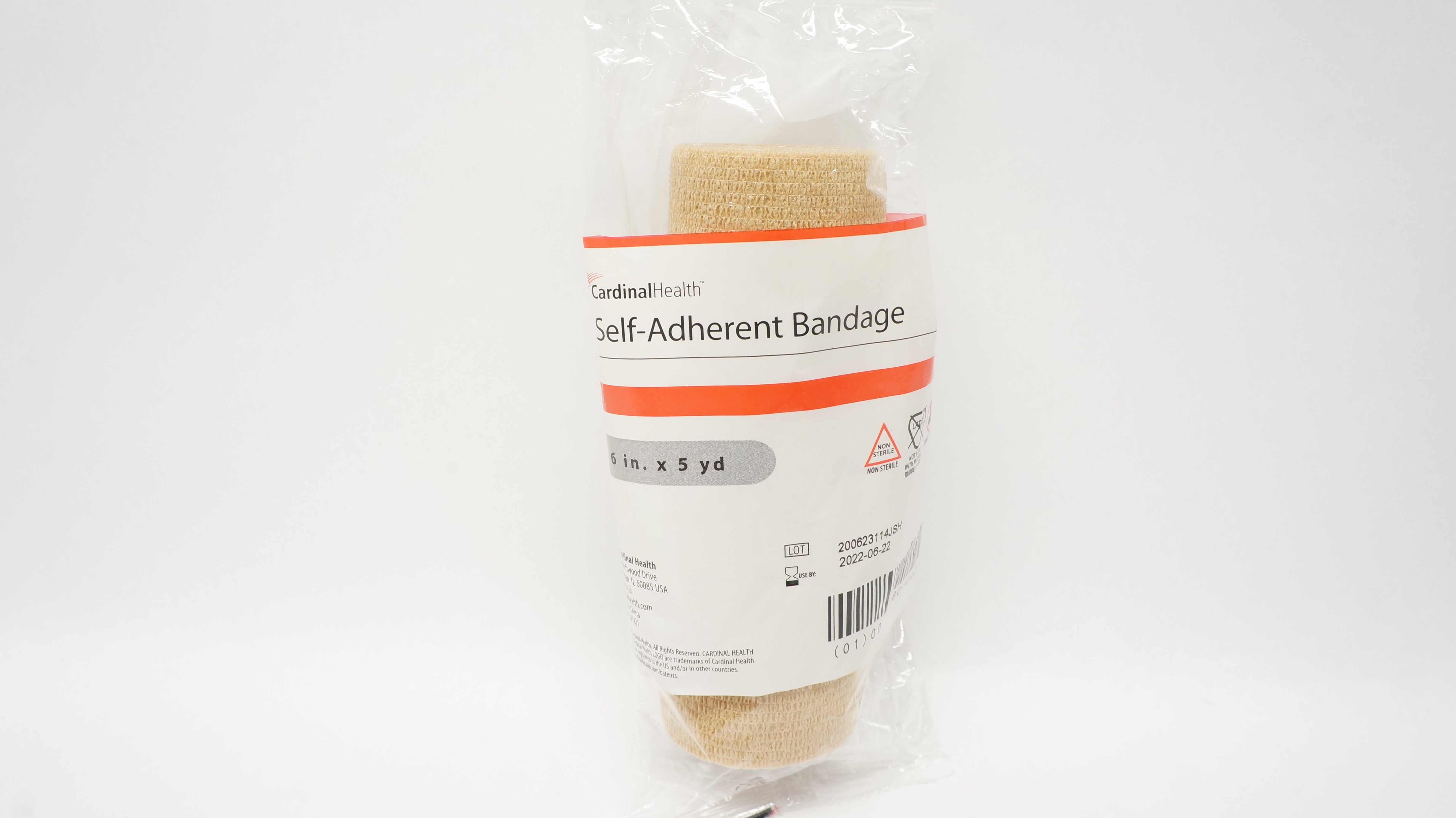 Cardinal Health CAH65LF Self-Adherent Bandage 6inch x 5yd