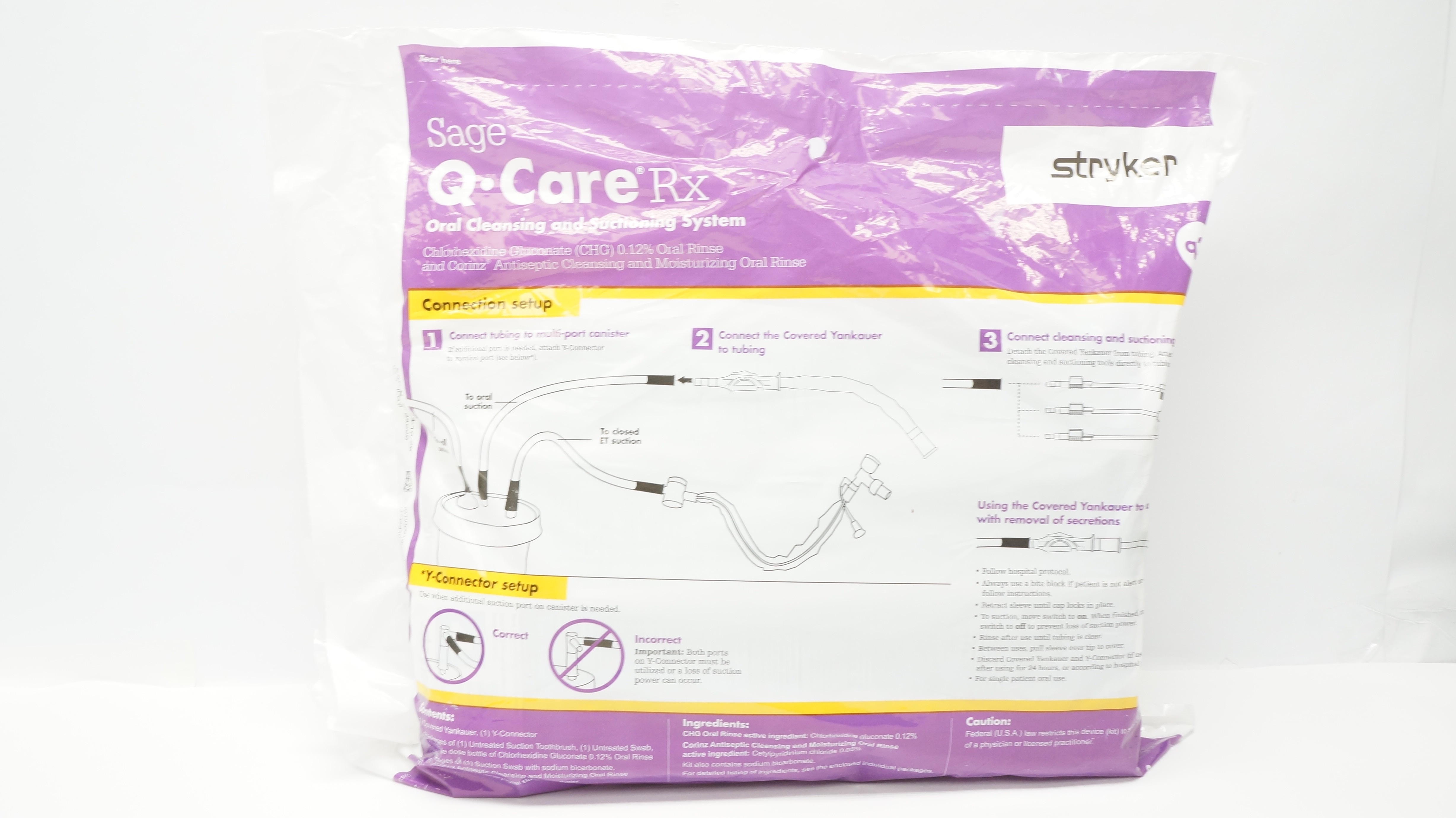 Stryker Sage Q-Care Rx Oral Cleansing & Suctioning System (x)