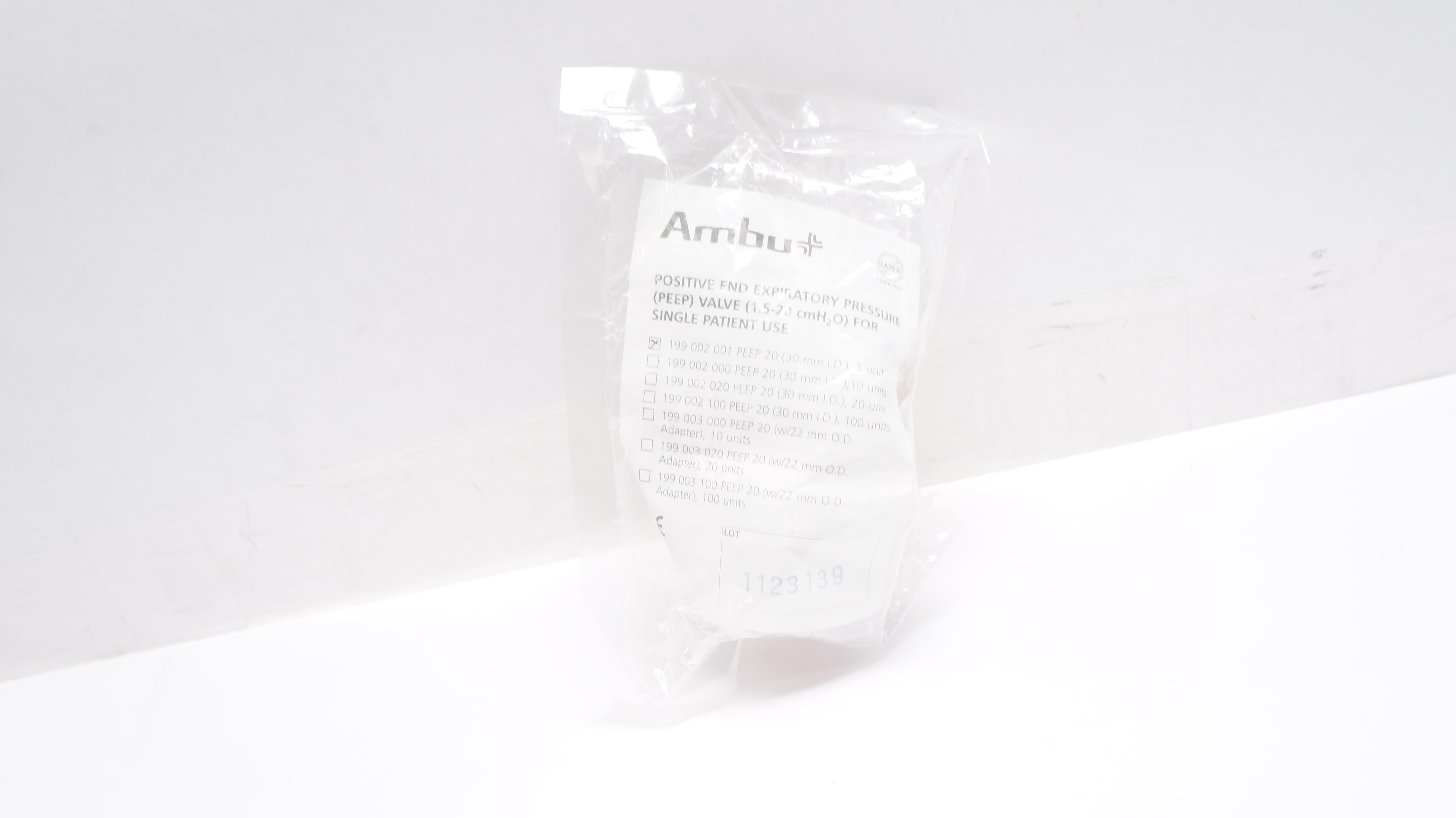 Ambu 199 002 001 Peep 20 Positive Ens Expiratory Pressure Valve