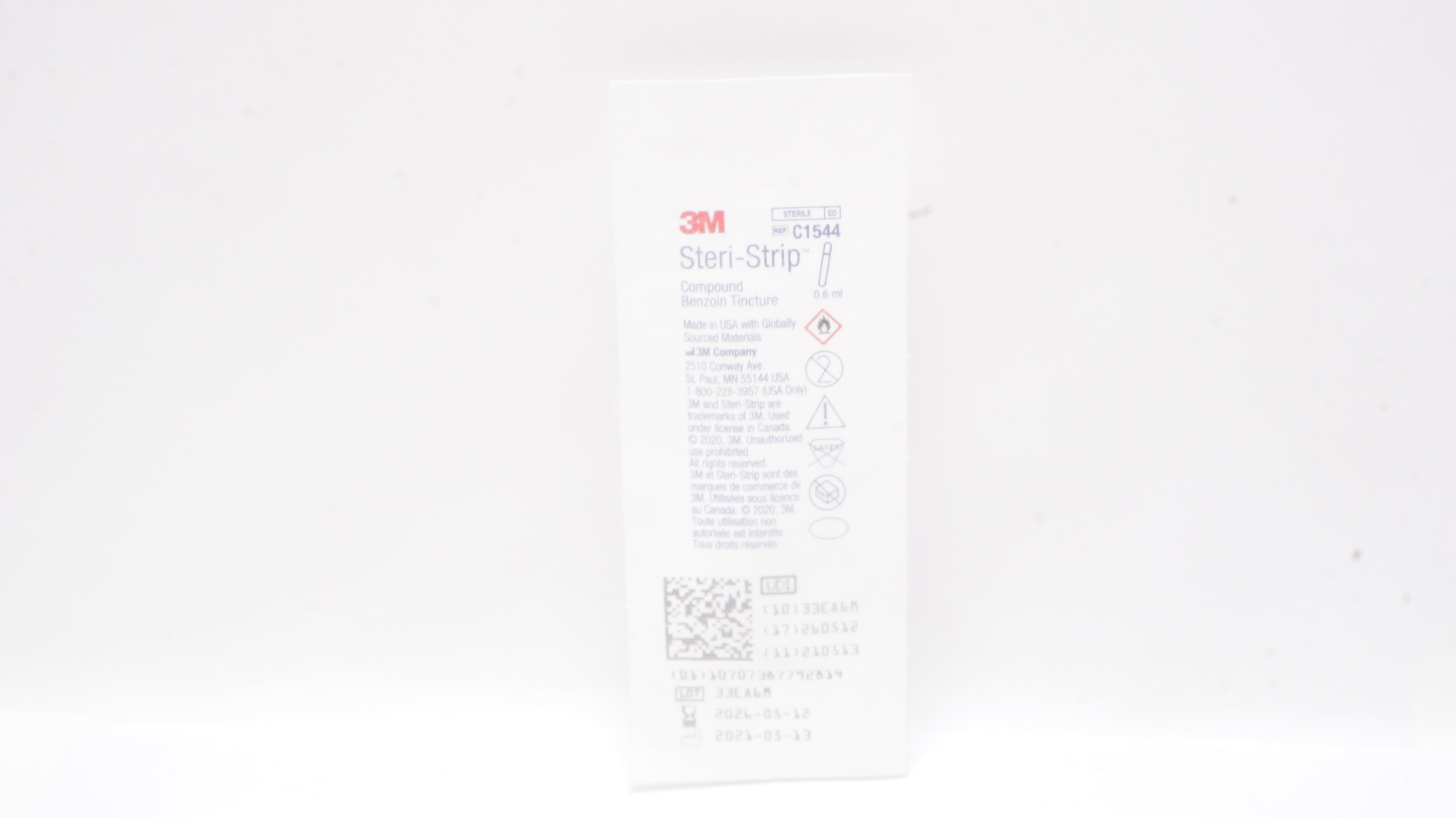 3M C1544 Steri-Strip Compound Benzoin Tincture 0.6mL