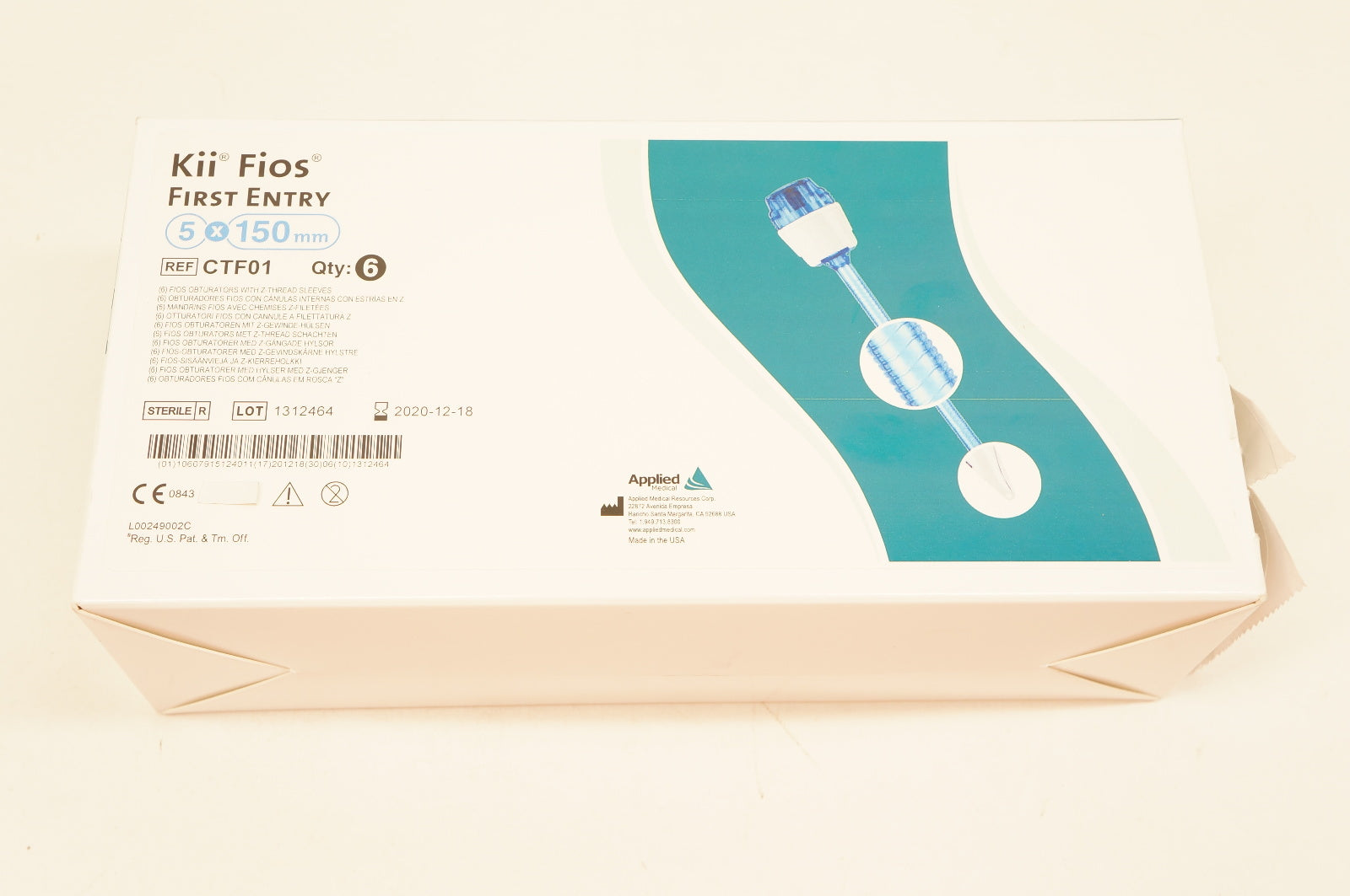 Applied Medical CTF01 Kii Fios First Entry 5 x 150mm - Box of 5
