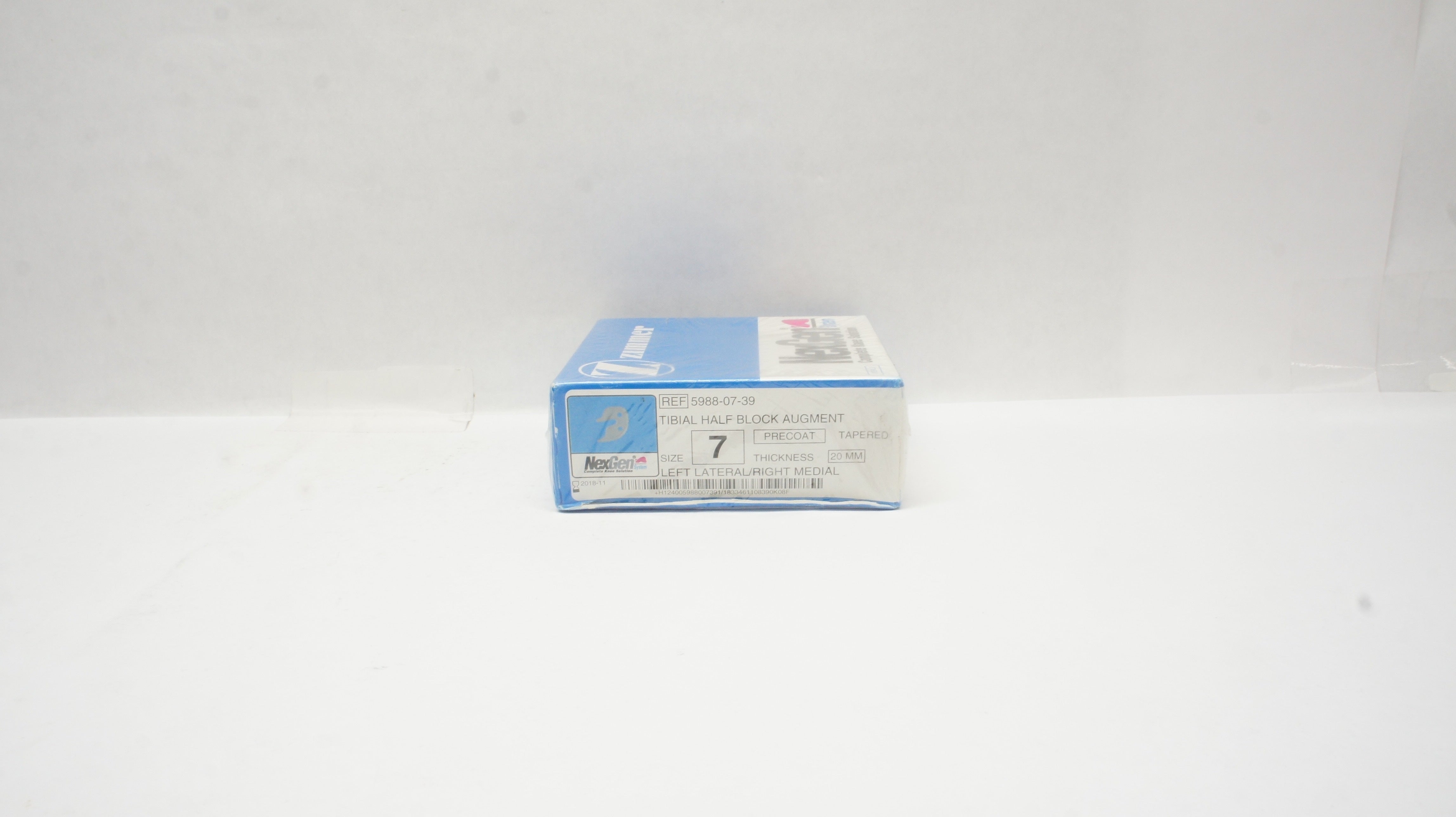 Zimmer 5988-07-39 NexGen Tibial Halb Block Augment Size 7 Precoat 20mm (x)