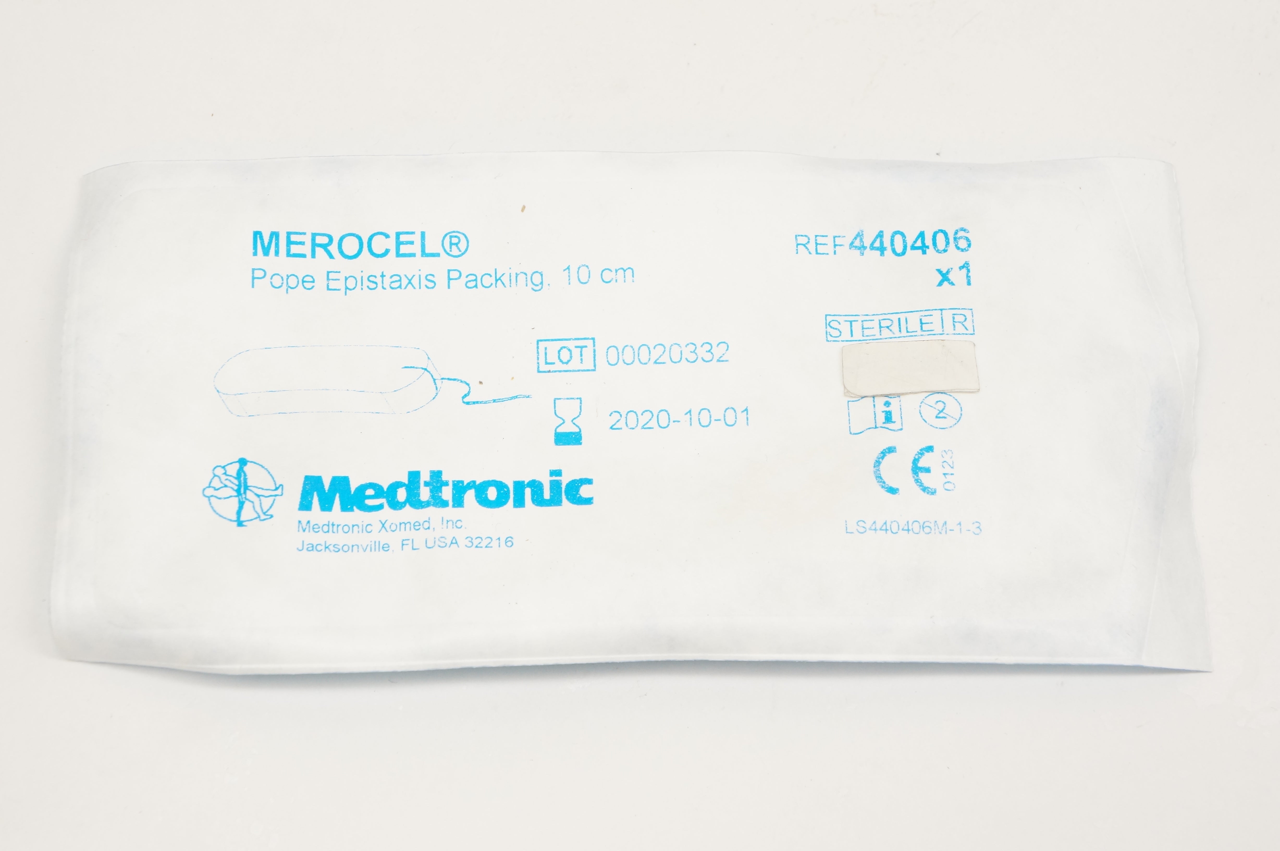 Medtronic 440406 MEROCEL Pope Epistaxis Packing, 10cm