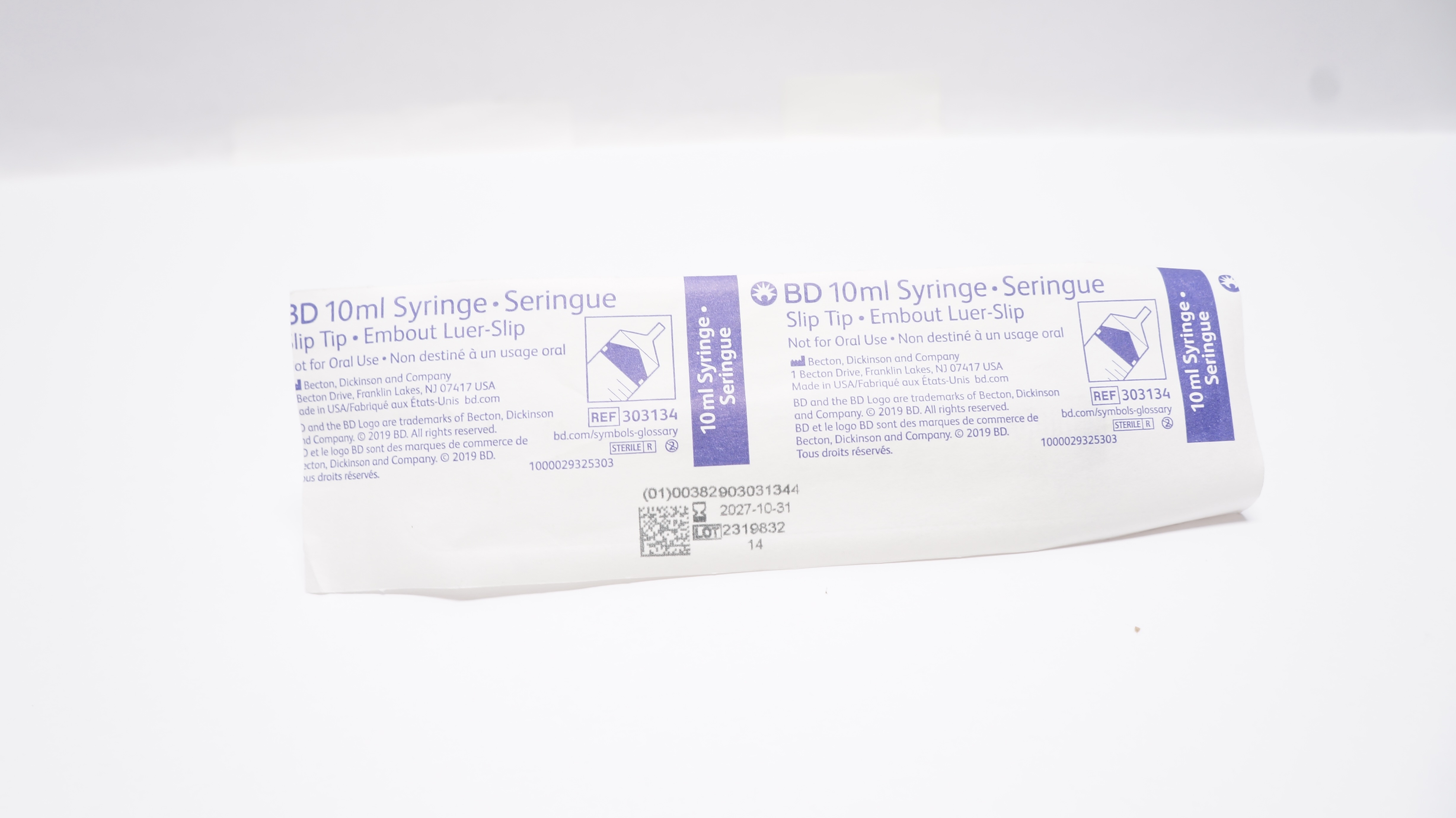 BD 303134 Slip Tip Syringe 10ml