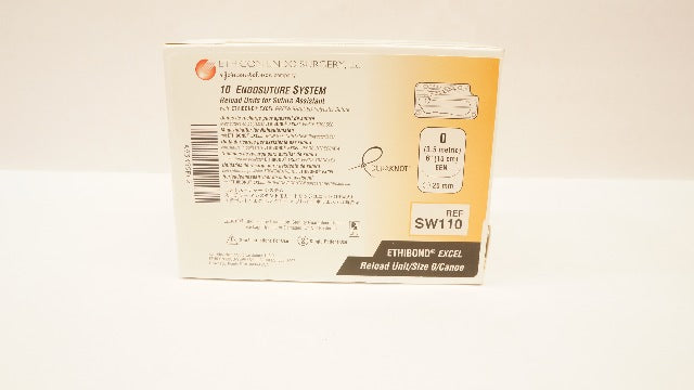 Ethicon SW110 0 Ethibond Excel 10 Endosuture System Reload EEN 20mm(x)-Box of 10