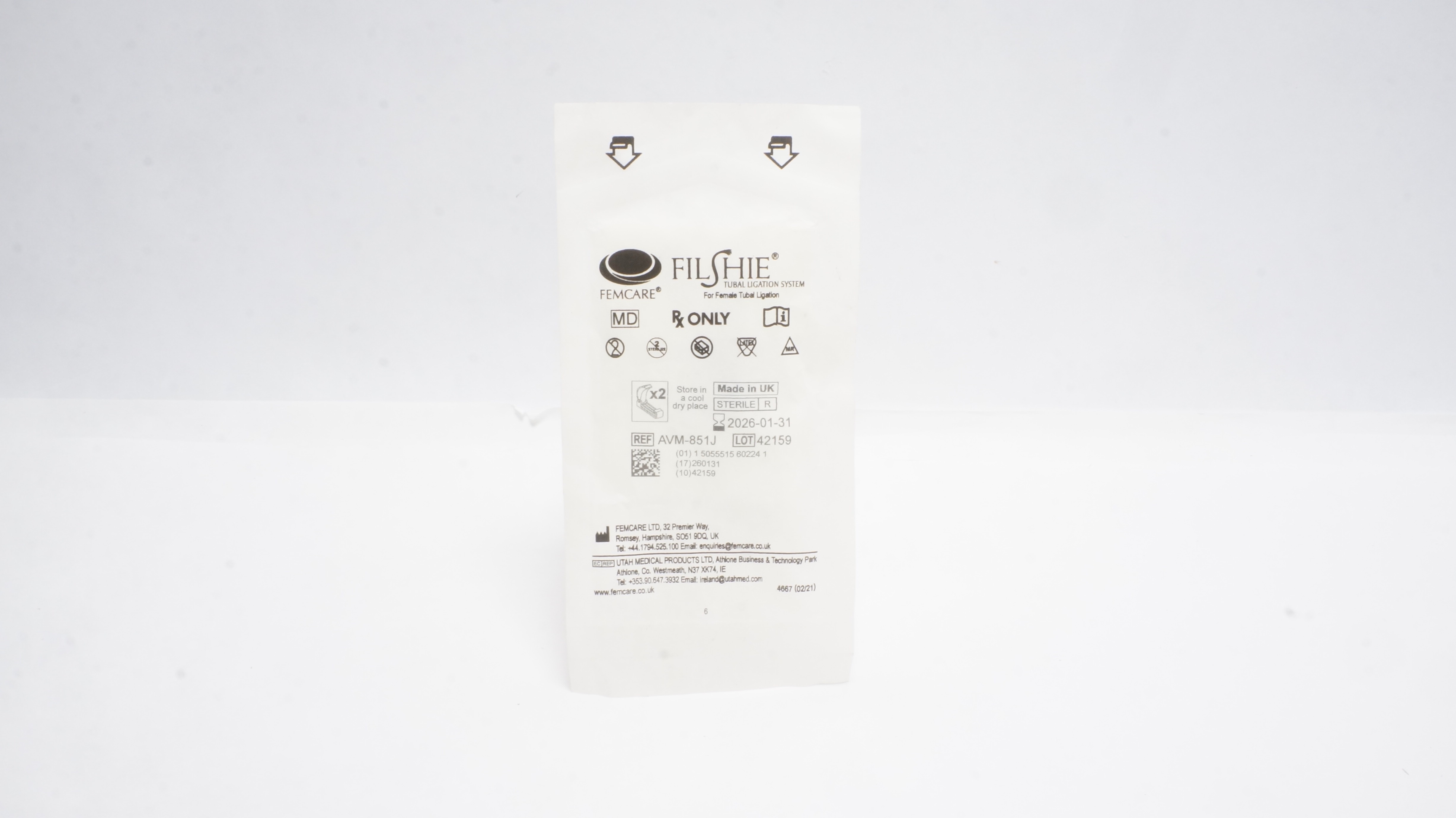 Femcare AVM-851J Filshie Tubal Ligation System - Pack of 2