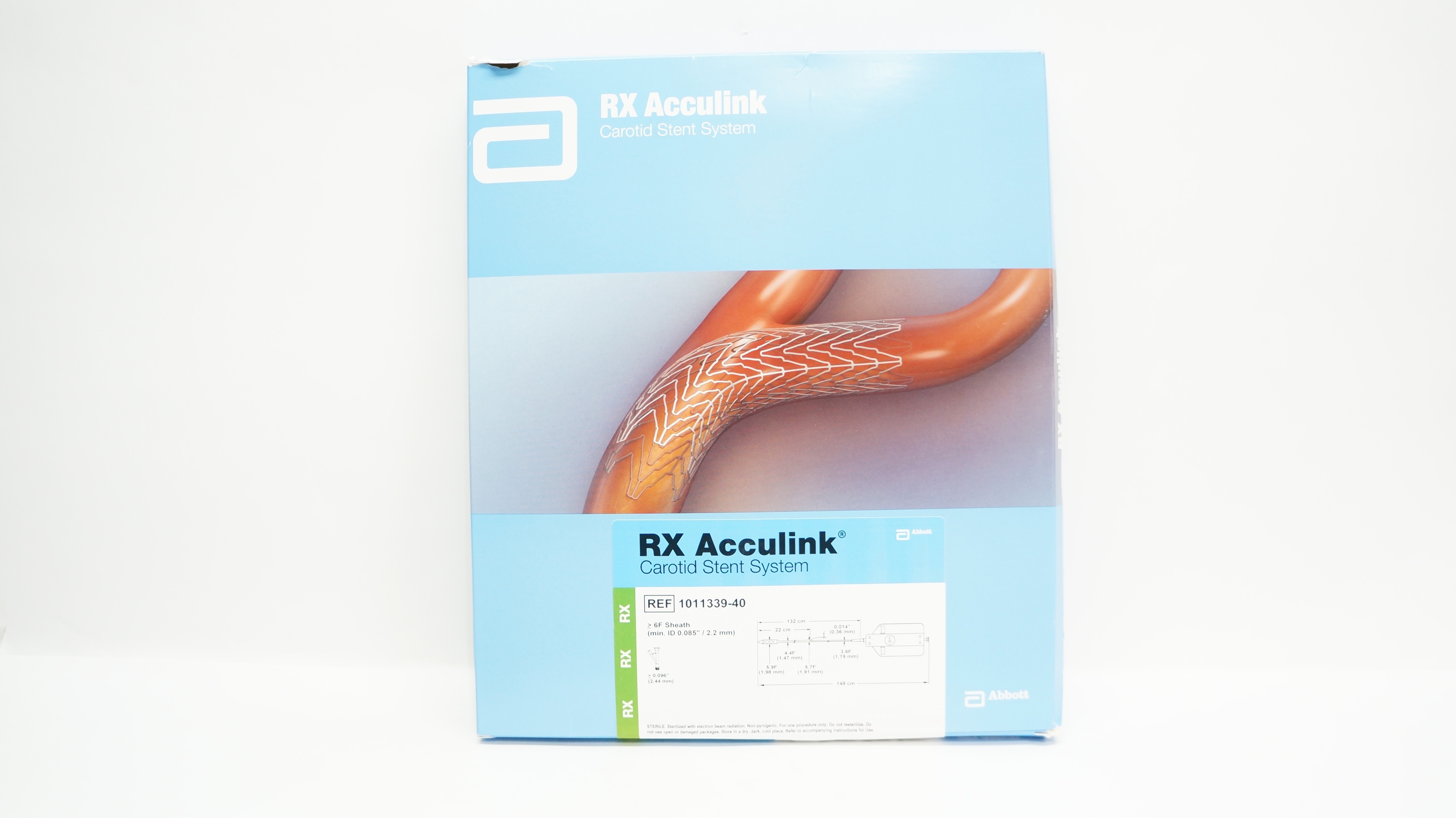 Abbott Vascula 1011339-40 RX Acculink Carotid Stent System  (x)