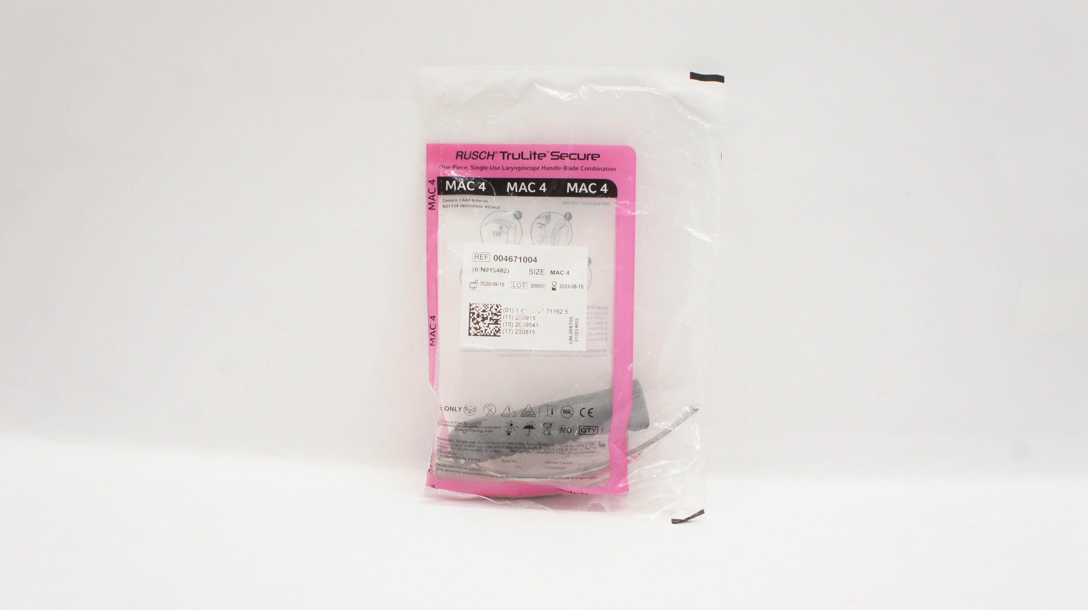 Teleflex 004671004 TruLite Secure Laryngoscope Handle-Blade Combination MAC 4(x)