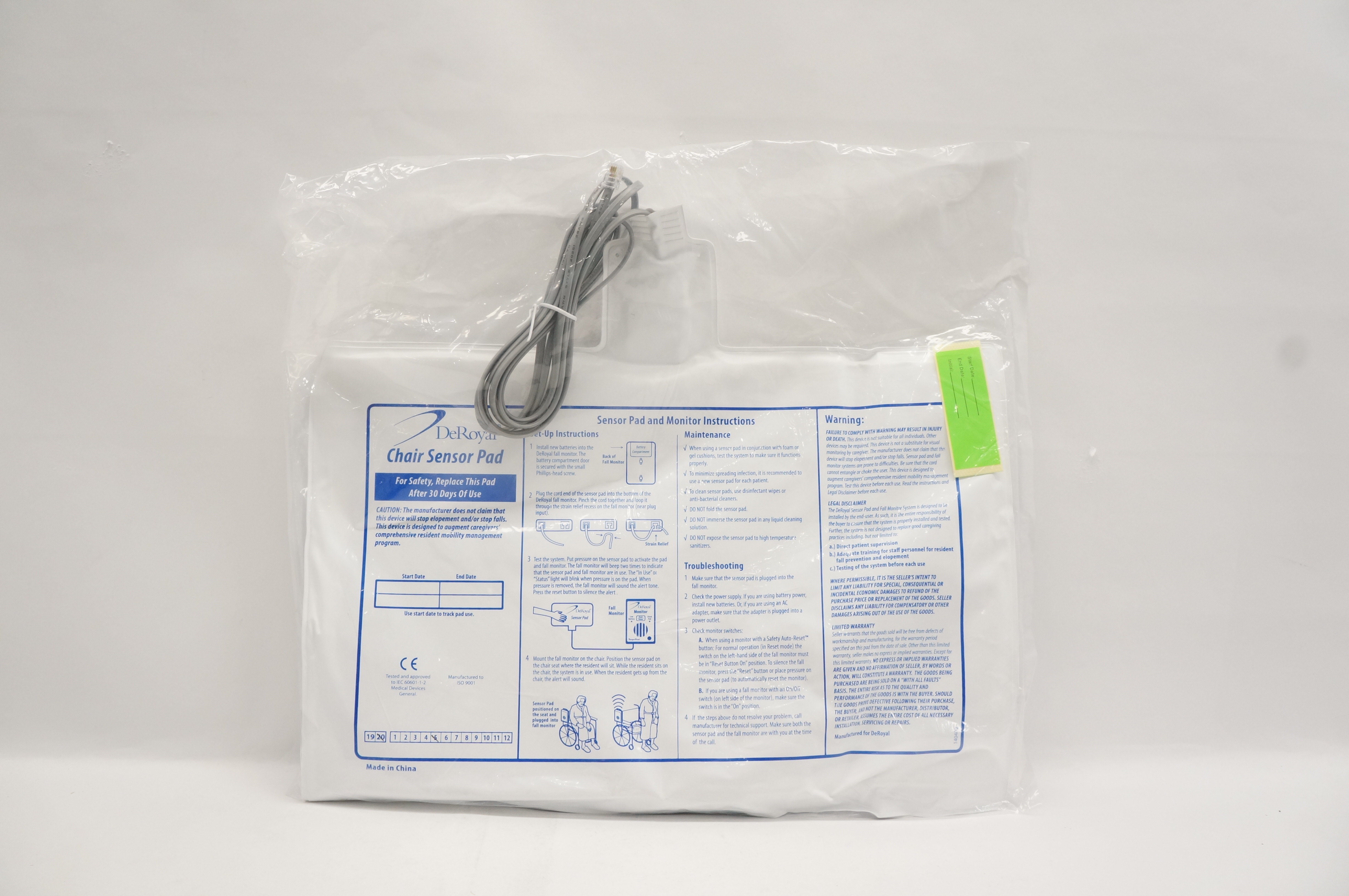DeRoyal Chair Sensor Pad