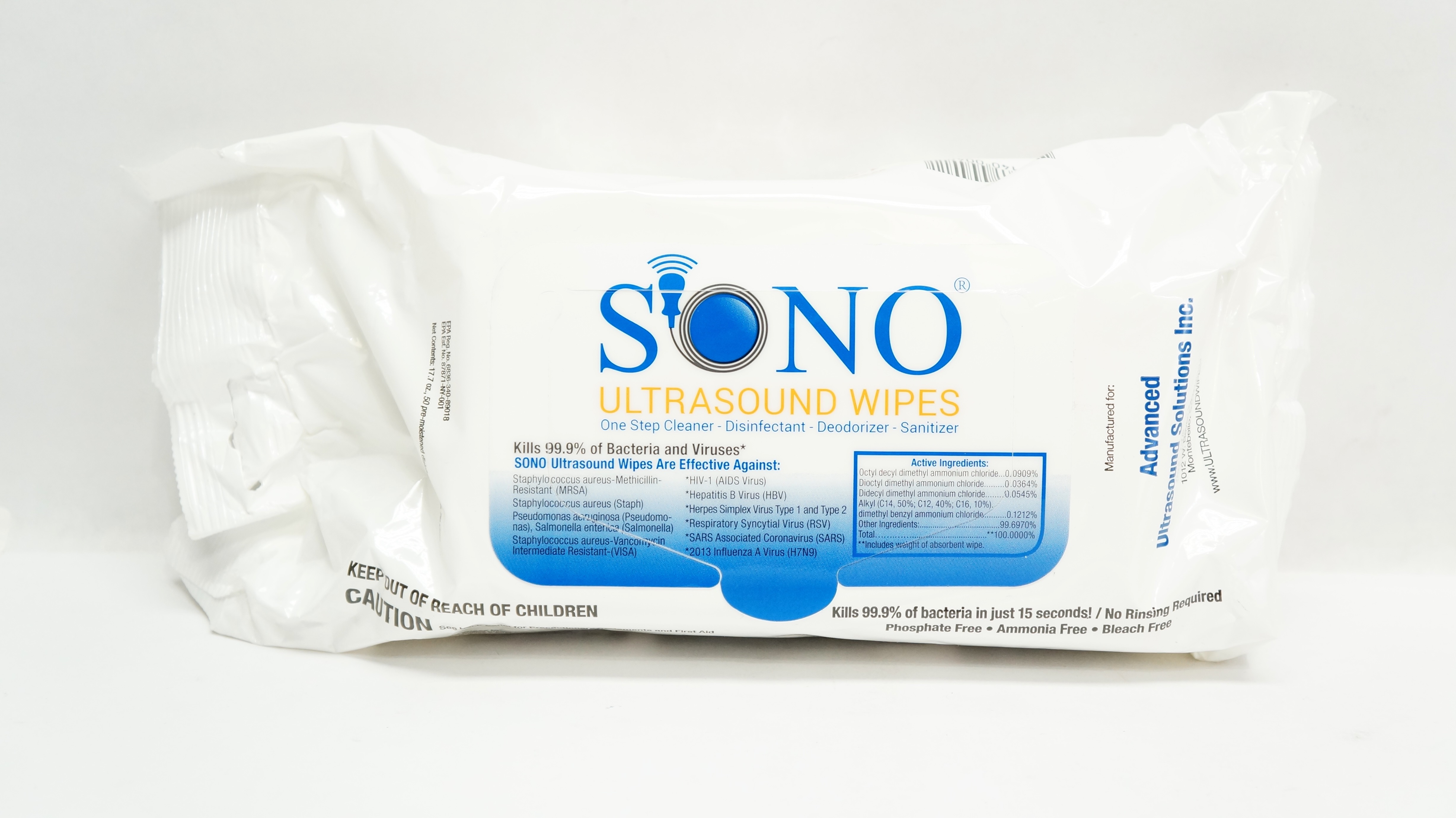 Advanced Sono Ultrasound Wipes