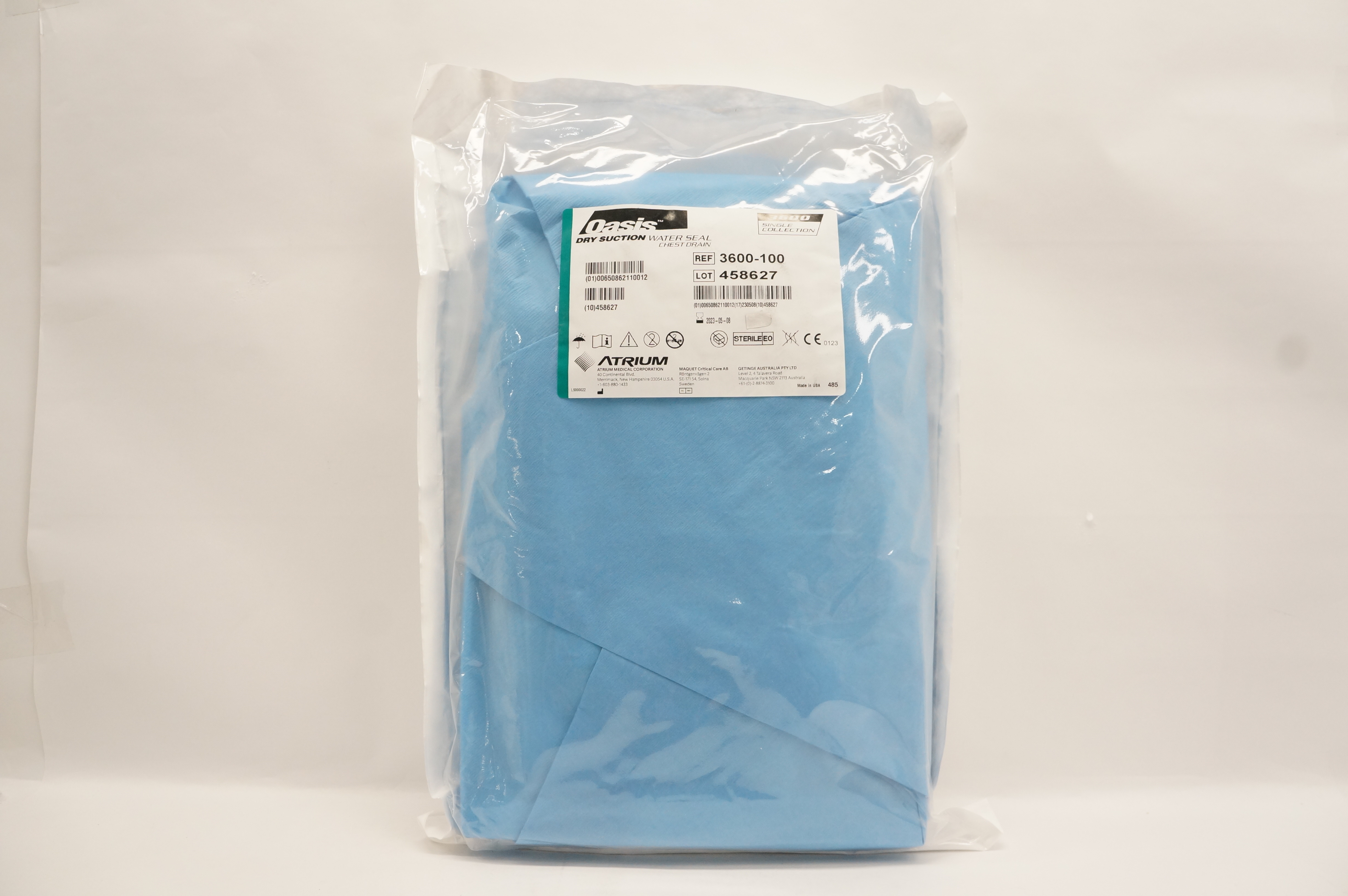Atrium 3600-100 Oasis Dry Suction Water Seal Chest Drain (x)