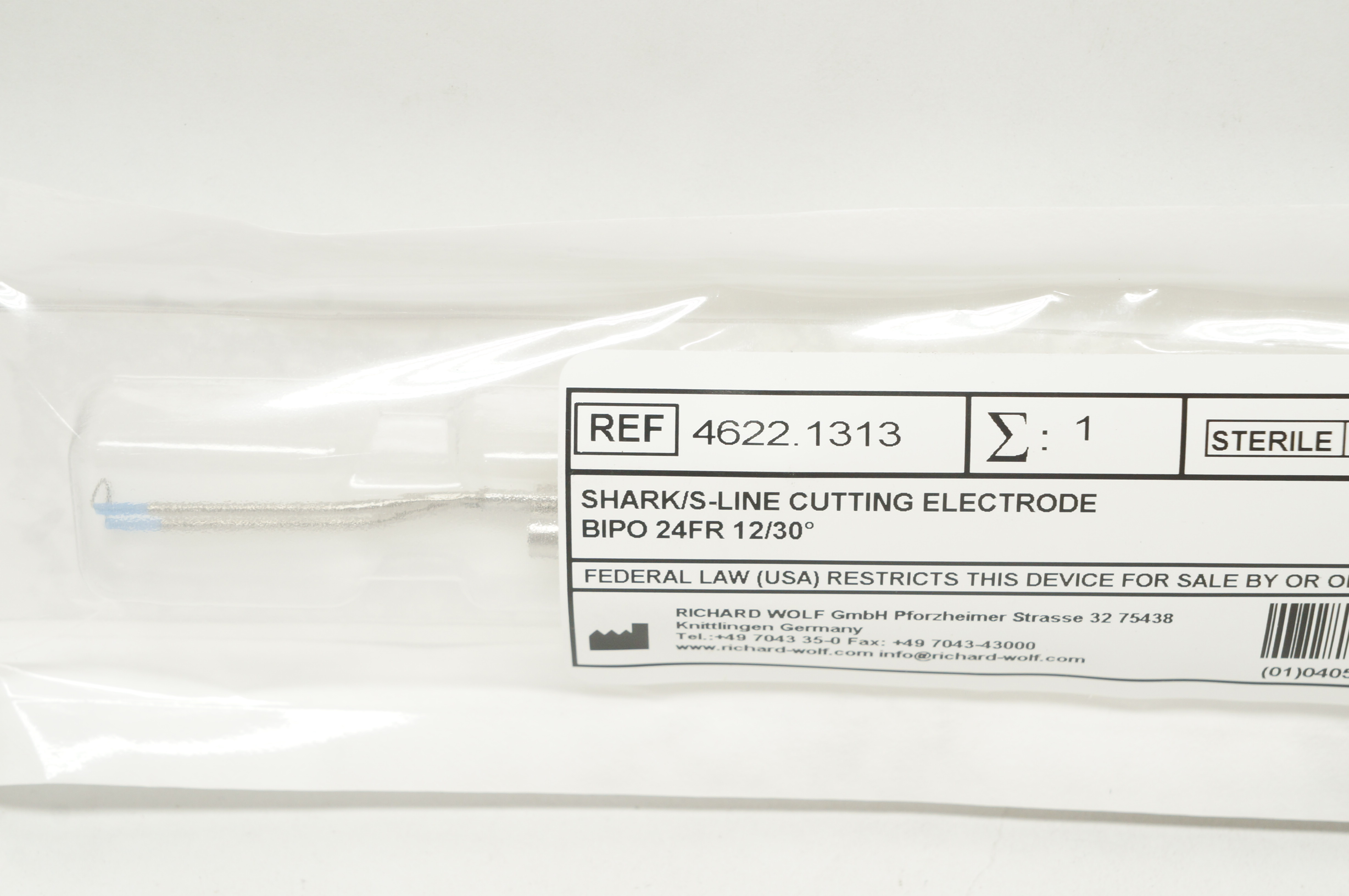 R.Wolf 4622.1313 Shark/S-Line Cutting Electrode Bipo 24Fr 12/30 Degree