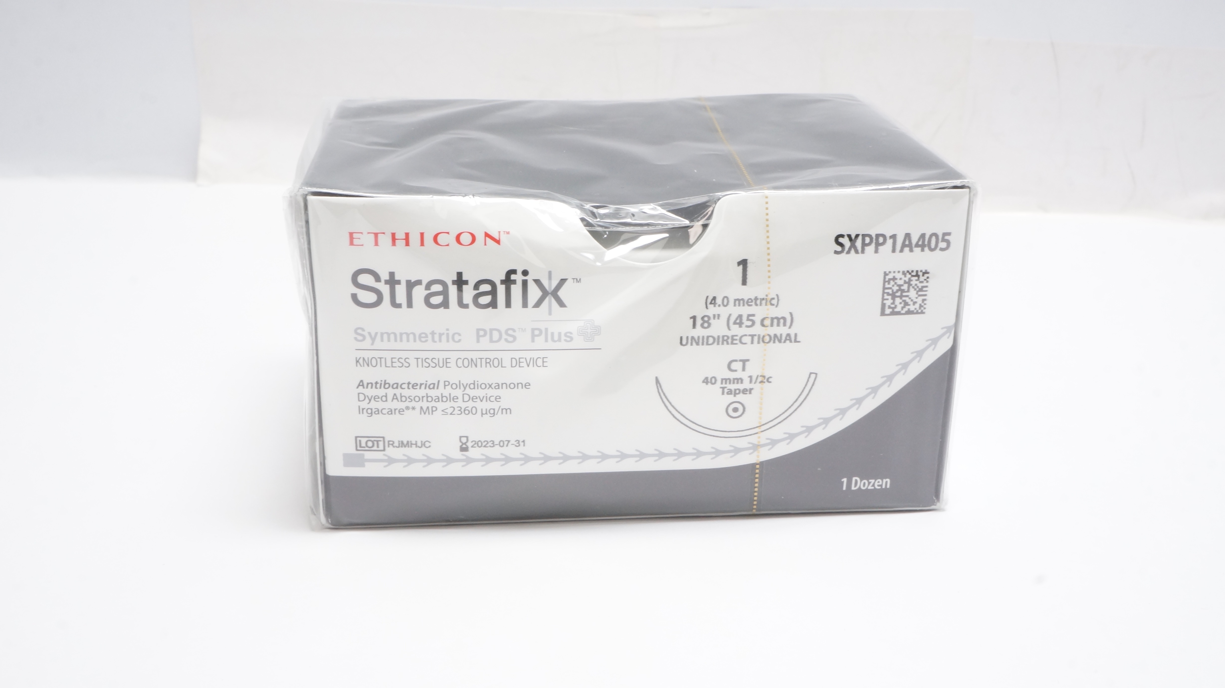 Ethicon SXPP1A405 1 Stratafix Stre CT 40mm 1/2c Taper, 18inch (x) - Box of 12