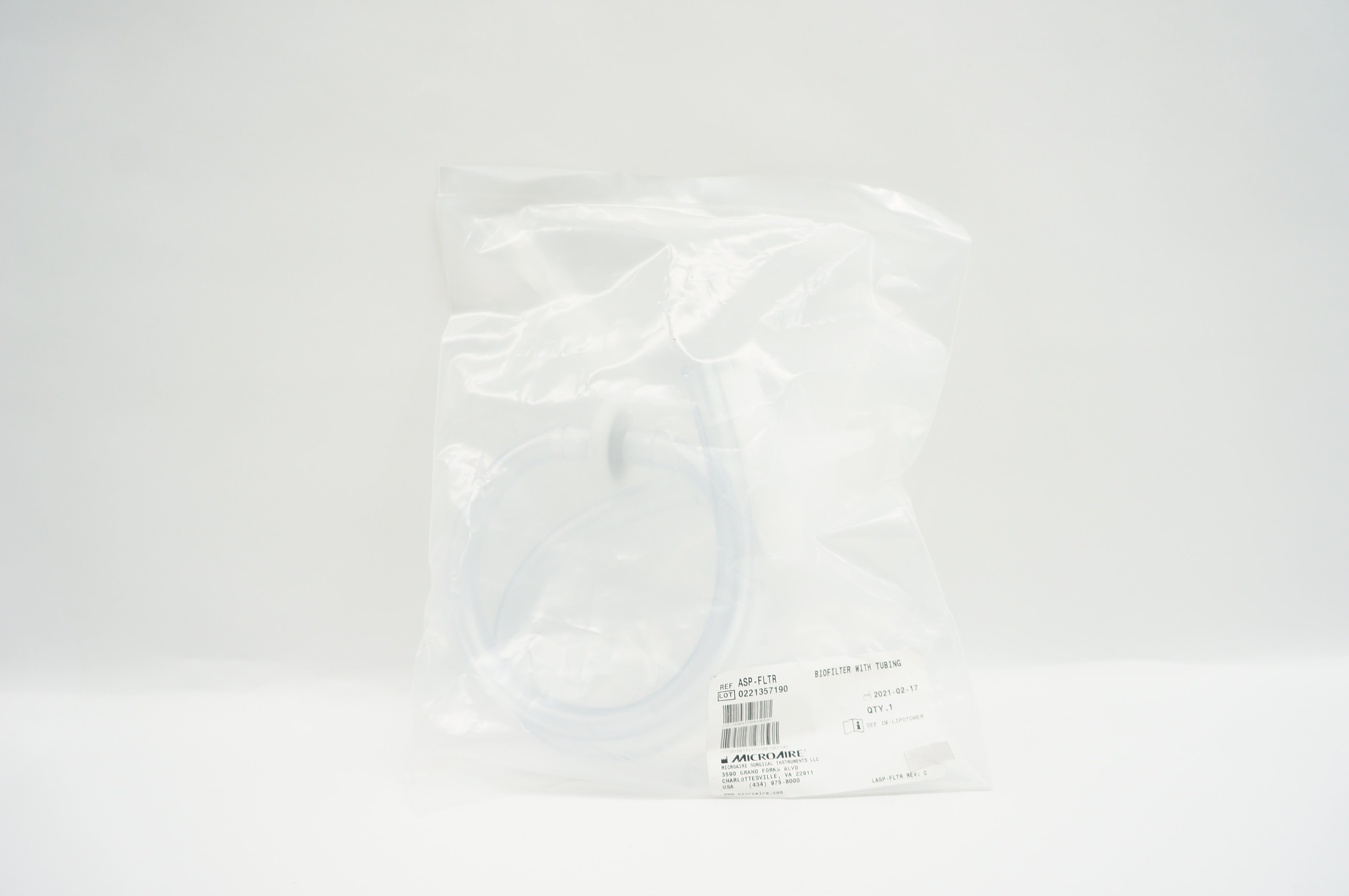 Microaire ASP-FLTR Biofilter with Tubing (x)