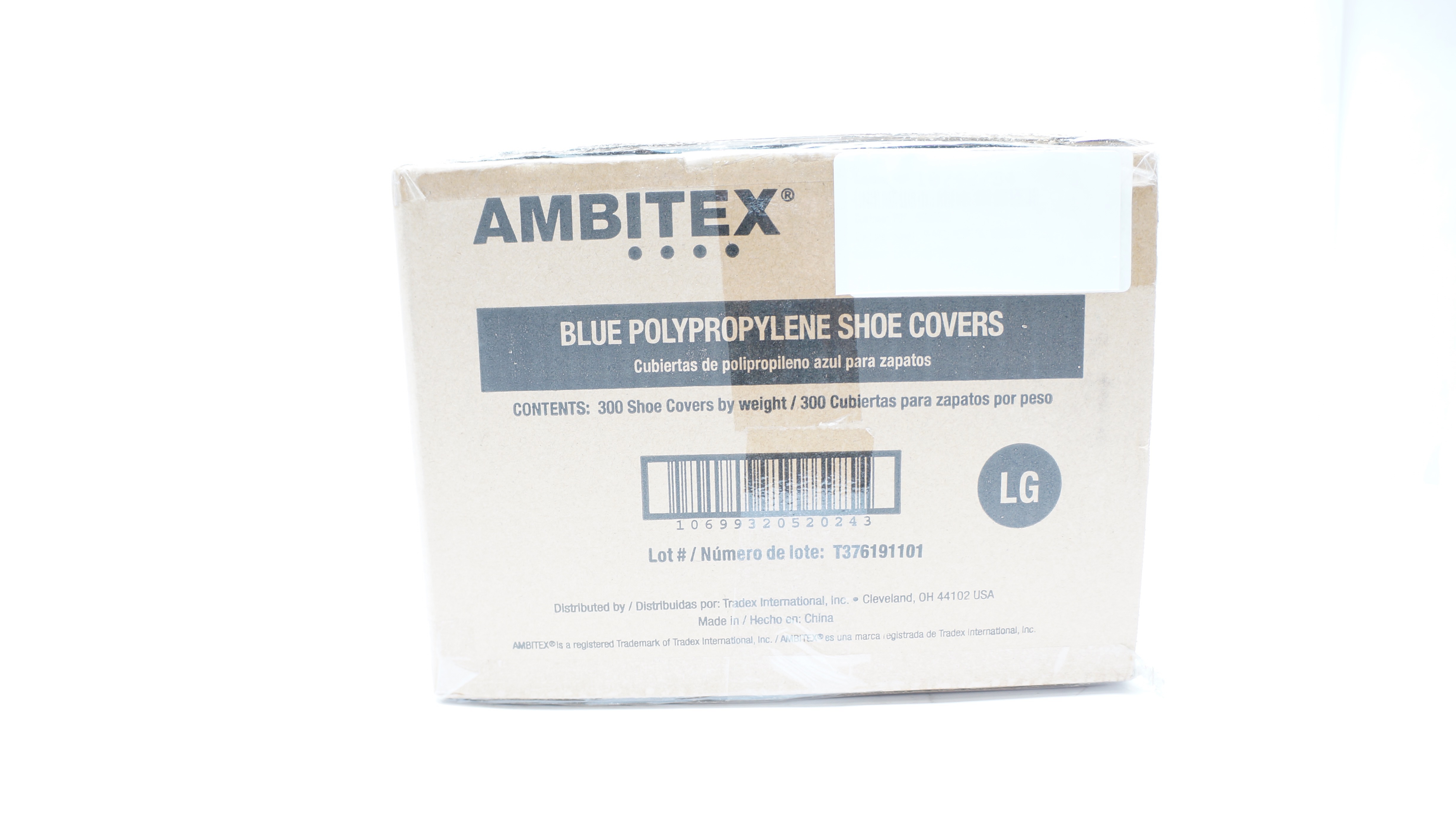 Ambitex PSC3L Blue Polypropylene Shoe Covers, Size Large - Case of 300