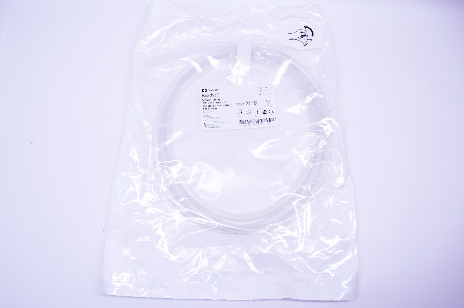Covidien SEA3710 RapidVac Smoke Tubing 3/8inch x 10F (x)