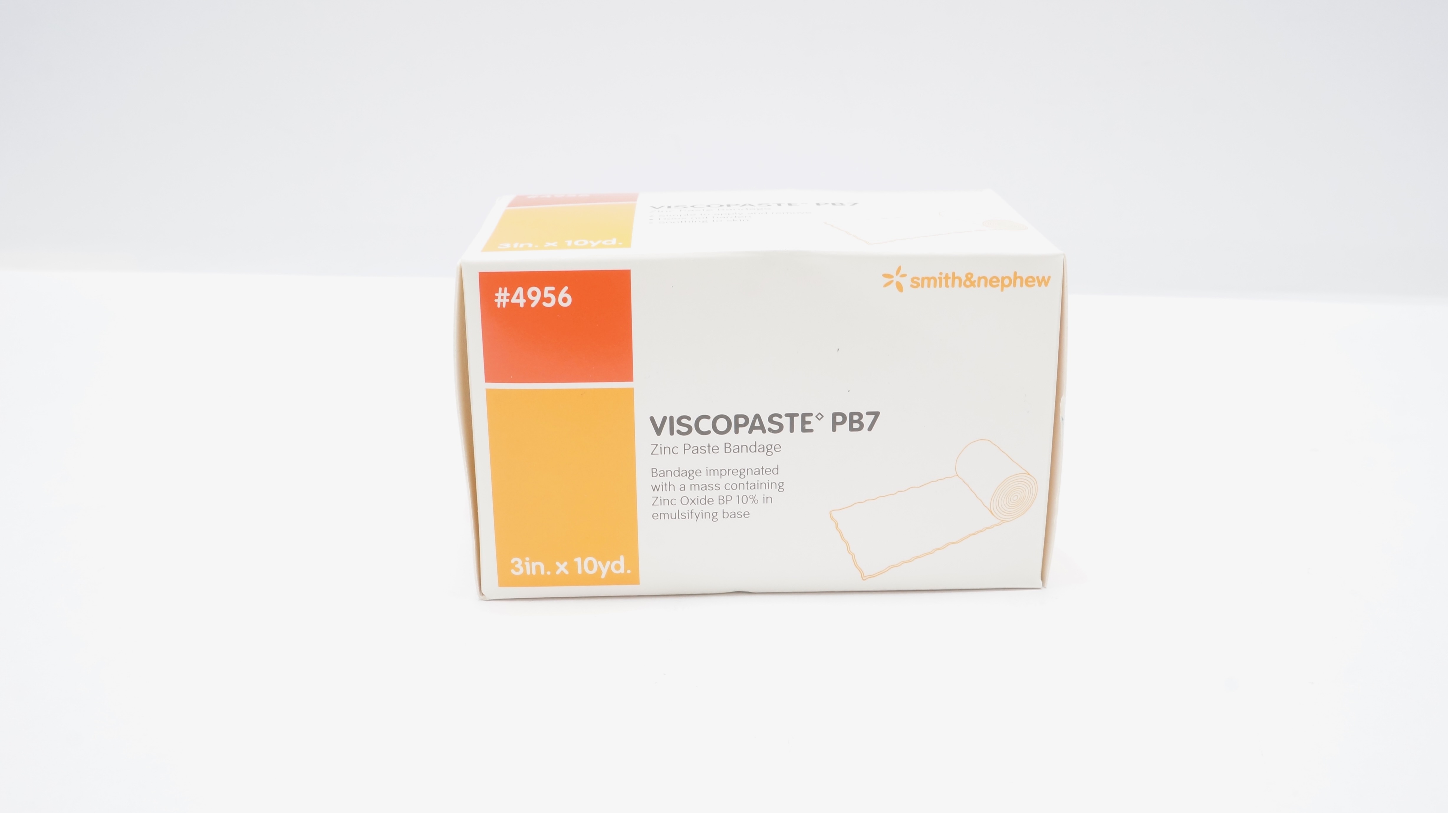 Smith&Nephew 4956 Viscopaste PB7 Zinc Paste Bandage 3 inch x 10yd. (x)