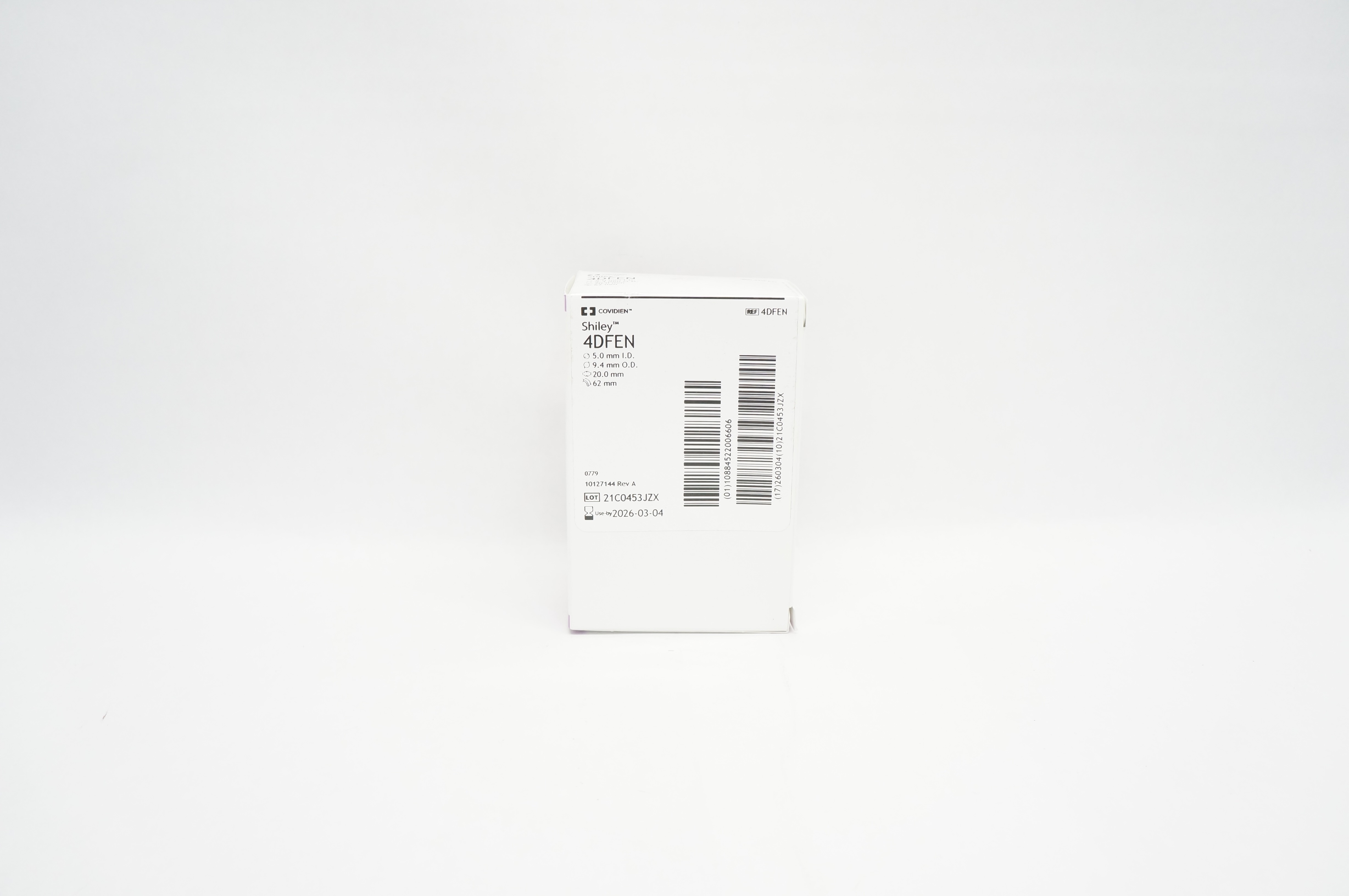 Covidien 4DFEN Shiley Tracheostomy Tube Cuffed 5.0 ID x 9.4 OD x 20.0mm x 62mm