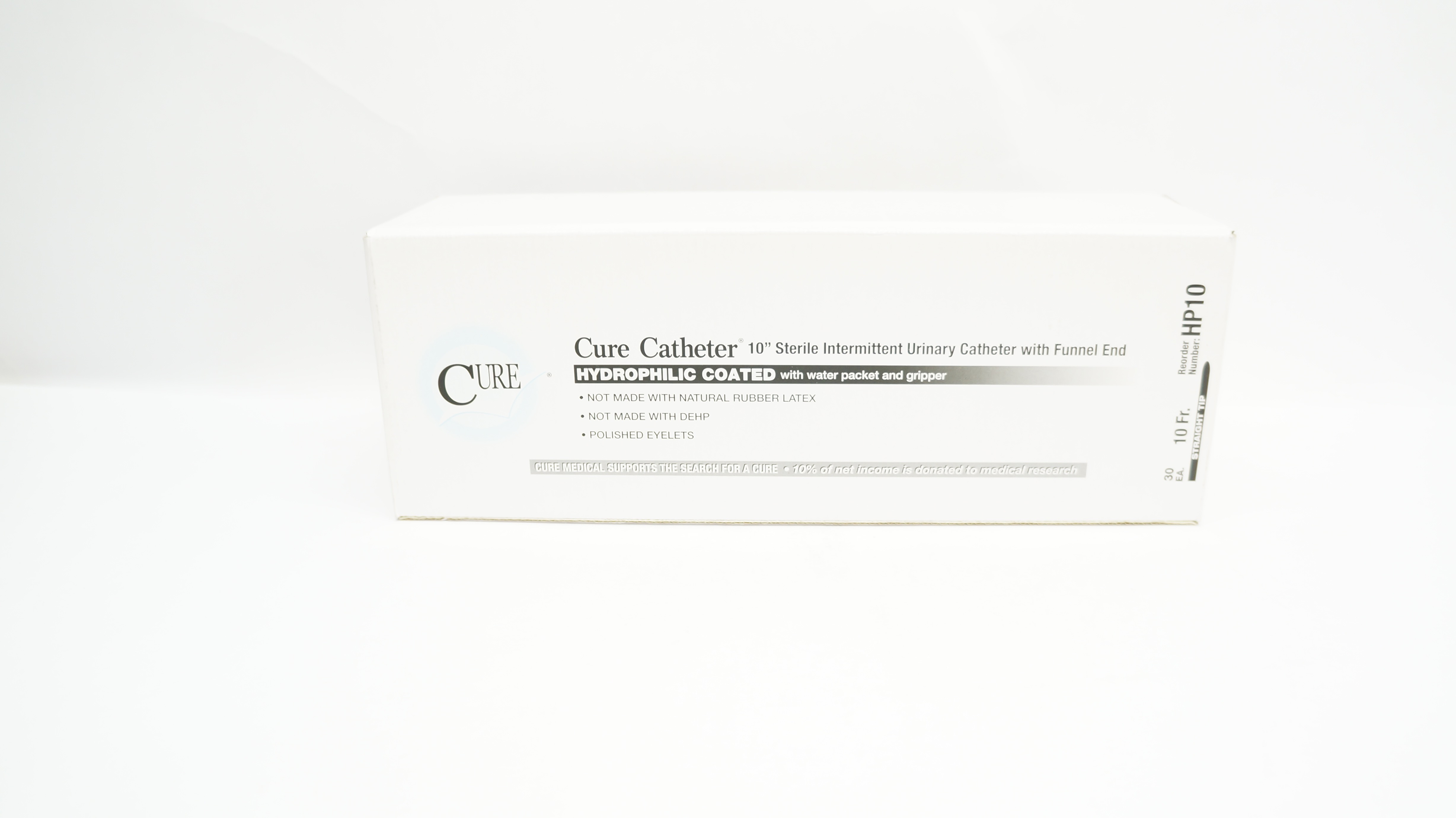 Cure Medical HP10 Catheter 10Fr (x) - Box of 16