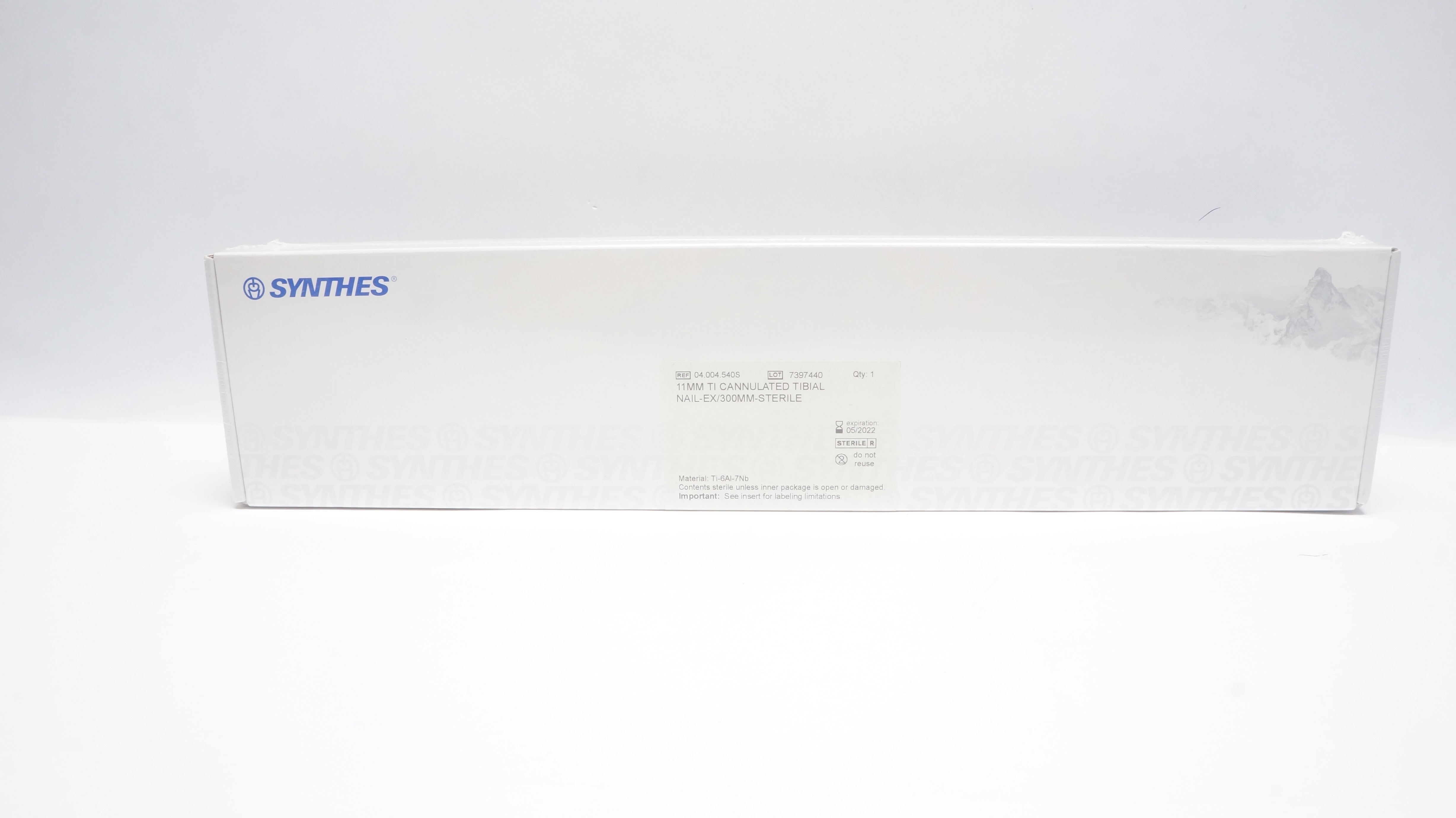 Synthes 04.004.540S 11mm TI CANNULATED TIBIAL NAIL-EX/300mm-Sterile (x)