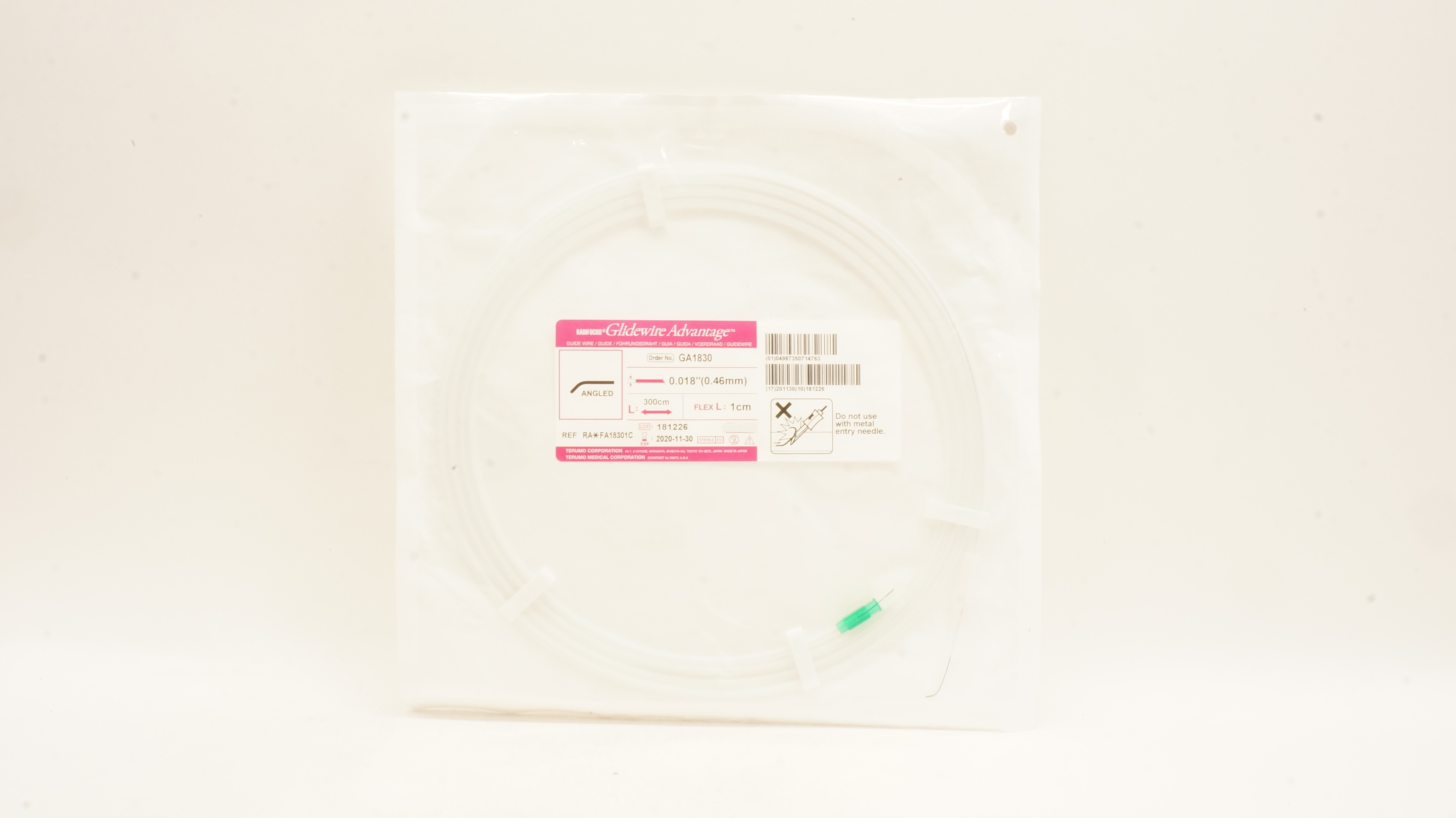 Terumo GA1830 Radifocus Glidewire Advantage 0.018inch x 300cm (x)
