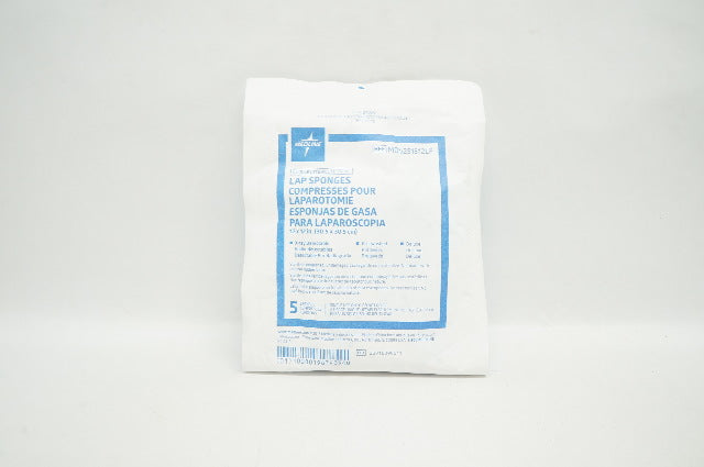 Medline MDS251512LF X-Ray Detectable Lap Sponges 12in. x 12in. - Pack of 5