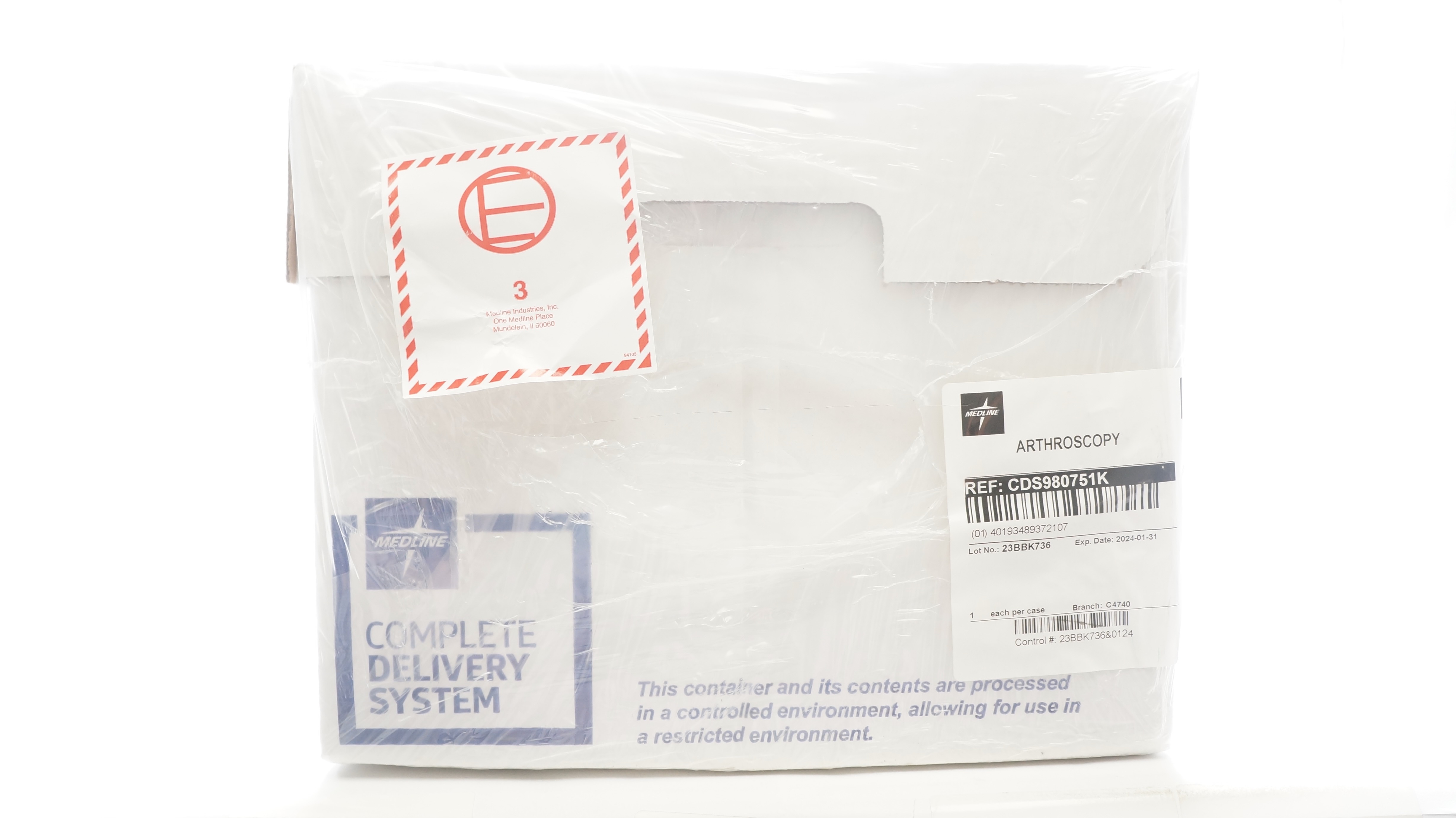 Medline CDS980751K Arthroscopy Complete Delivery System (x)