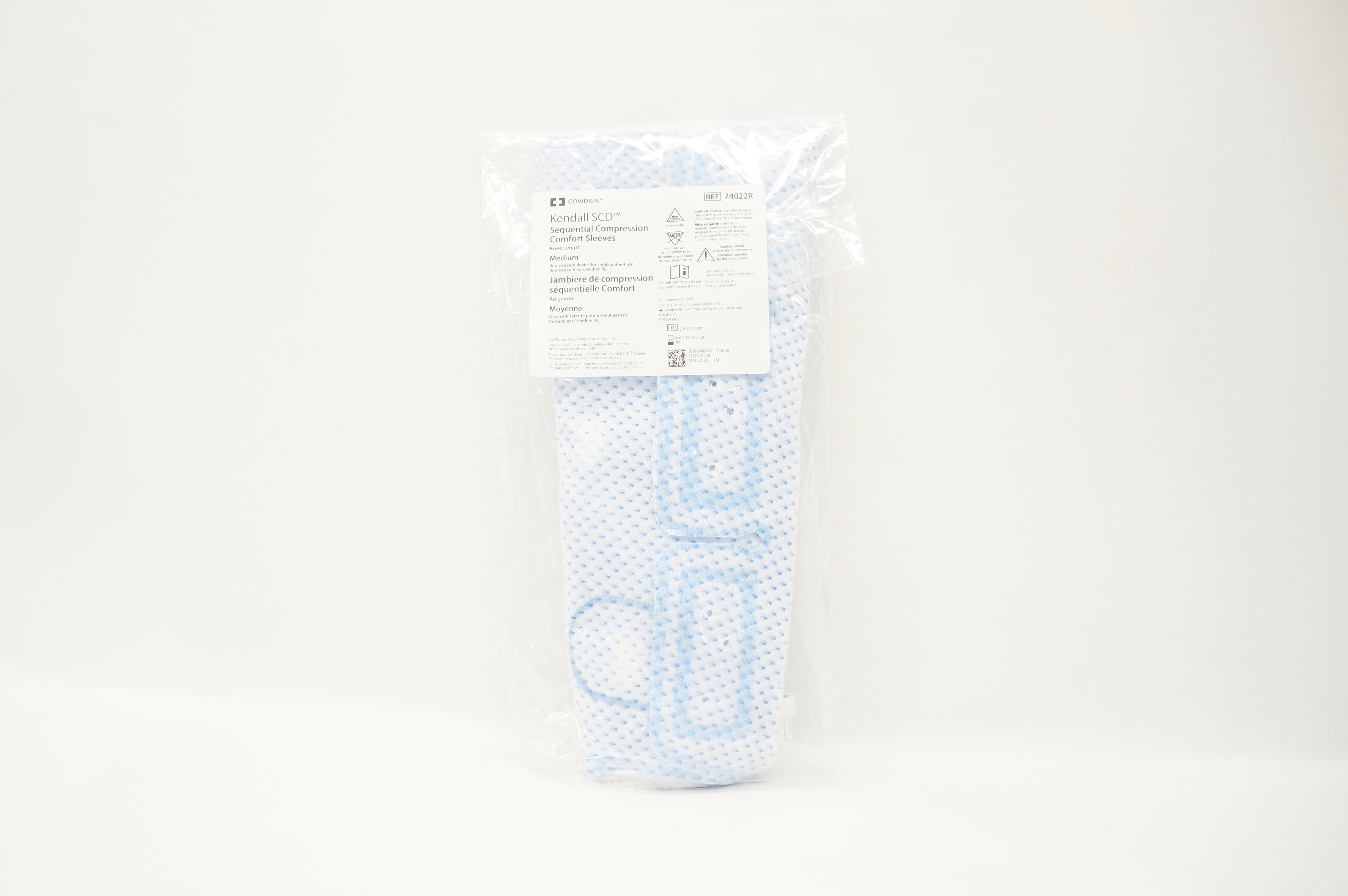 Covidien 74022R Kendall SCD Sequential Compression Comfort Sleeves Medium