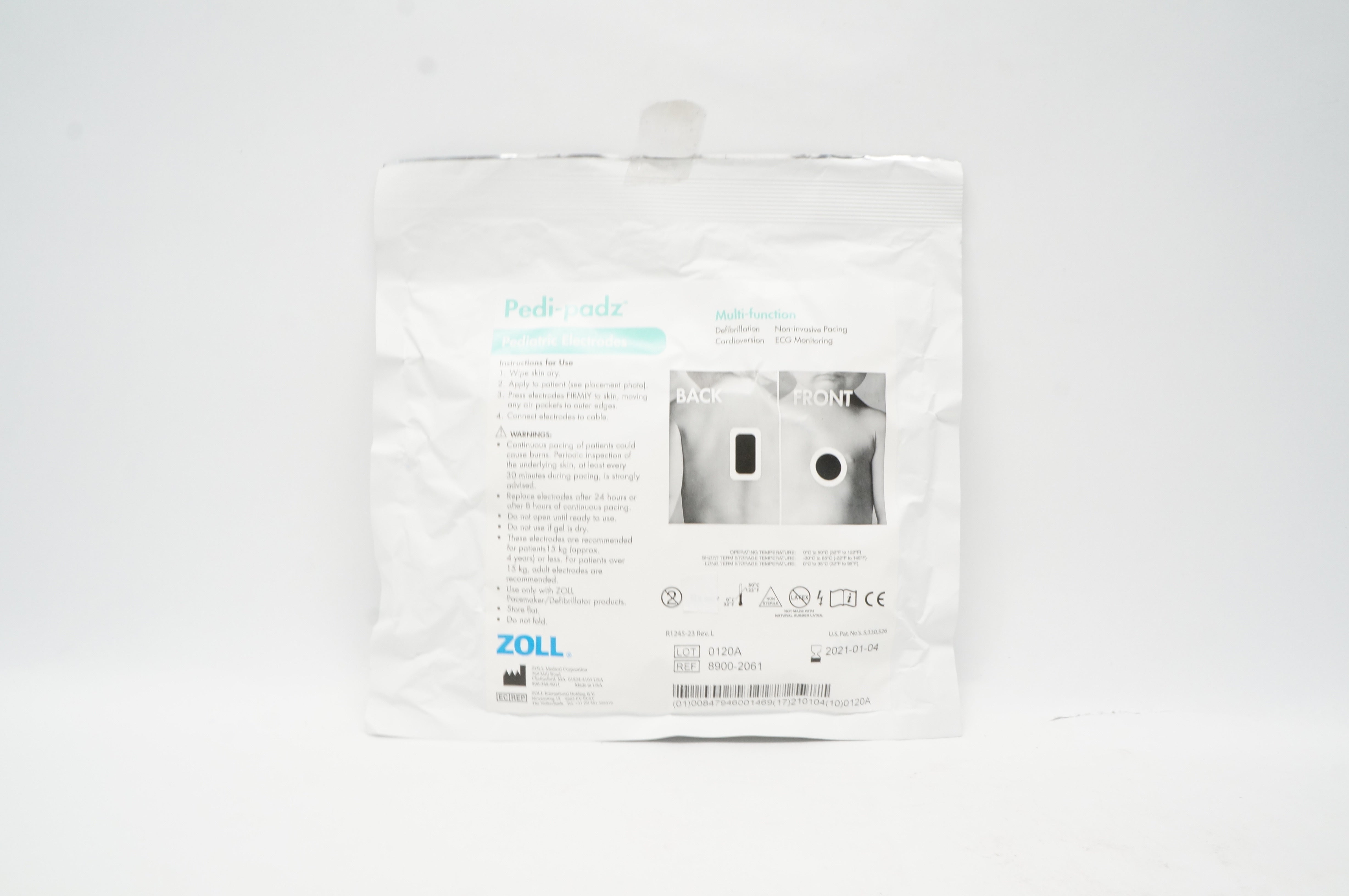 Zoll 8900-2061 Pedi-padz Multi-Function Pediatric Electrodes (x)
