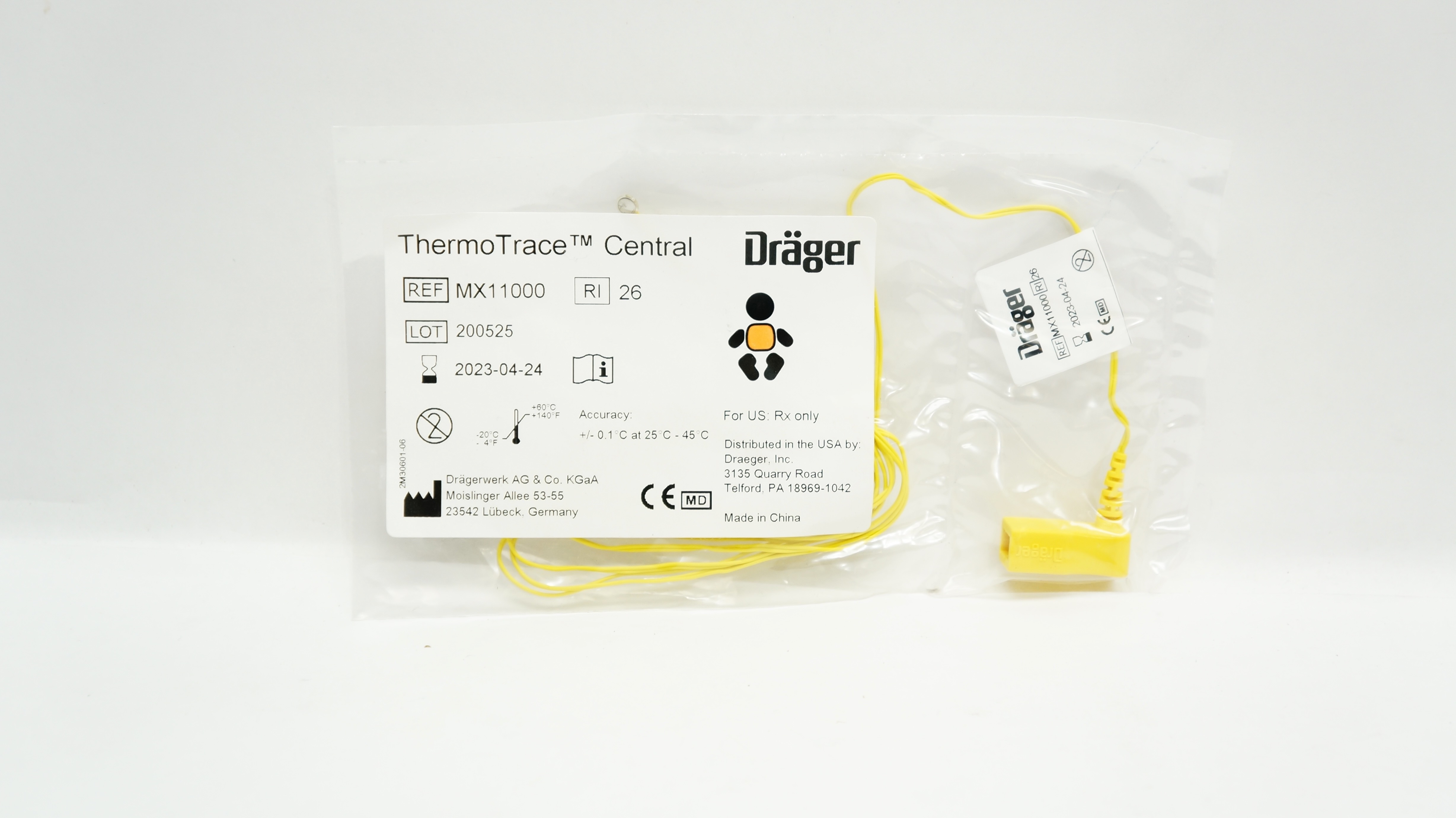 Drager MX11000 ThermoTrace Central Skin Temperature Sensor (x)