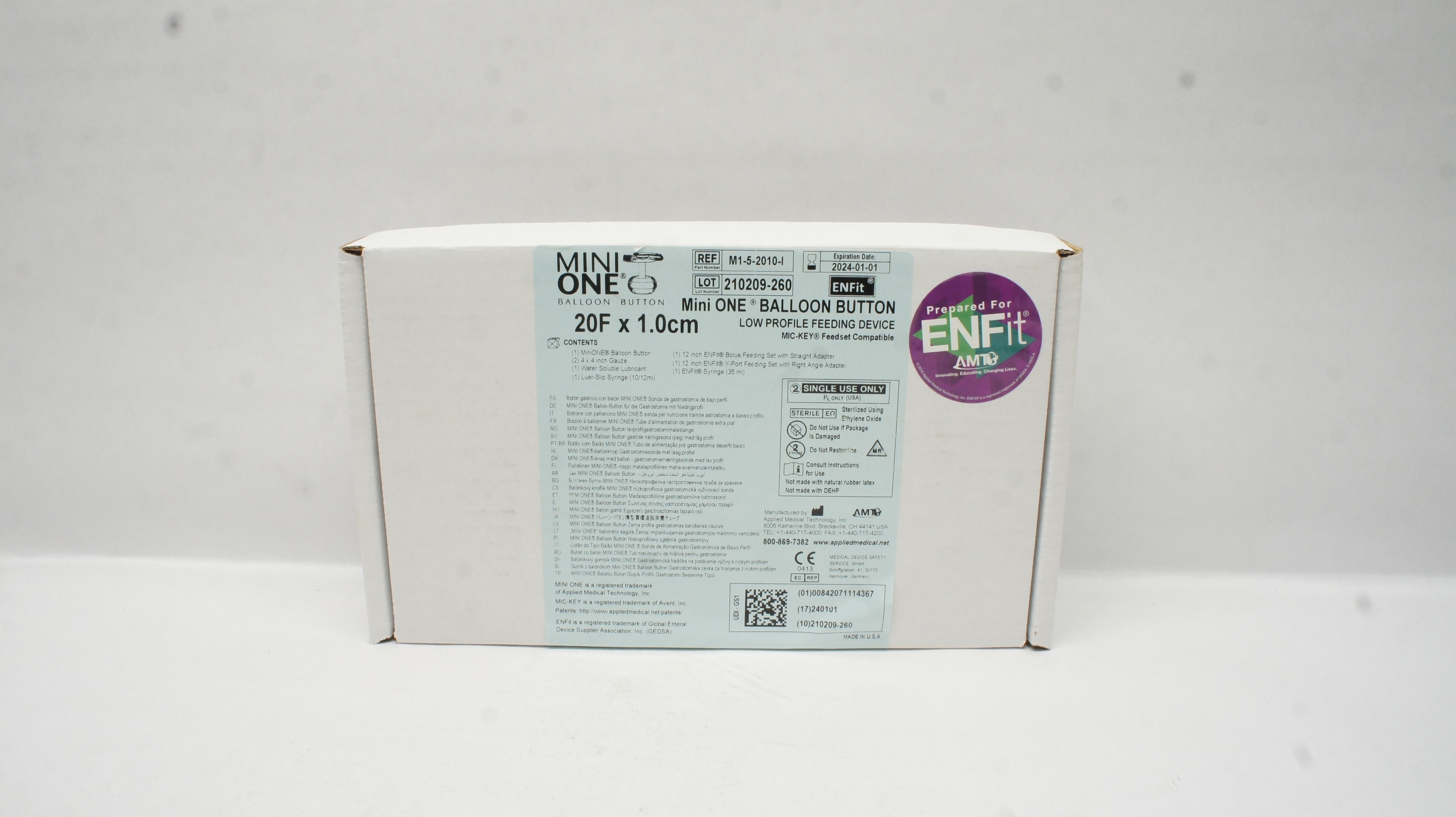 Applied Medical M1-5-2010-I Mini-One Balloon Button 20F x 1.0cm (x)