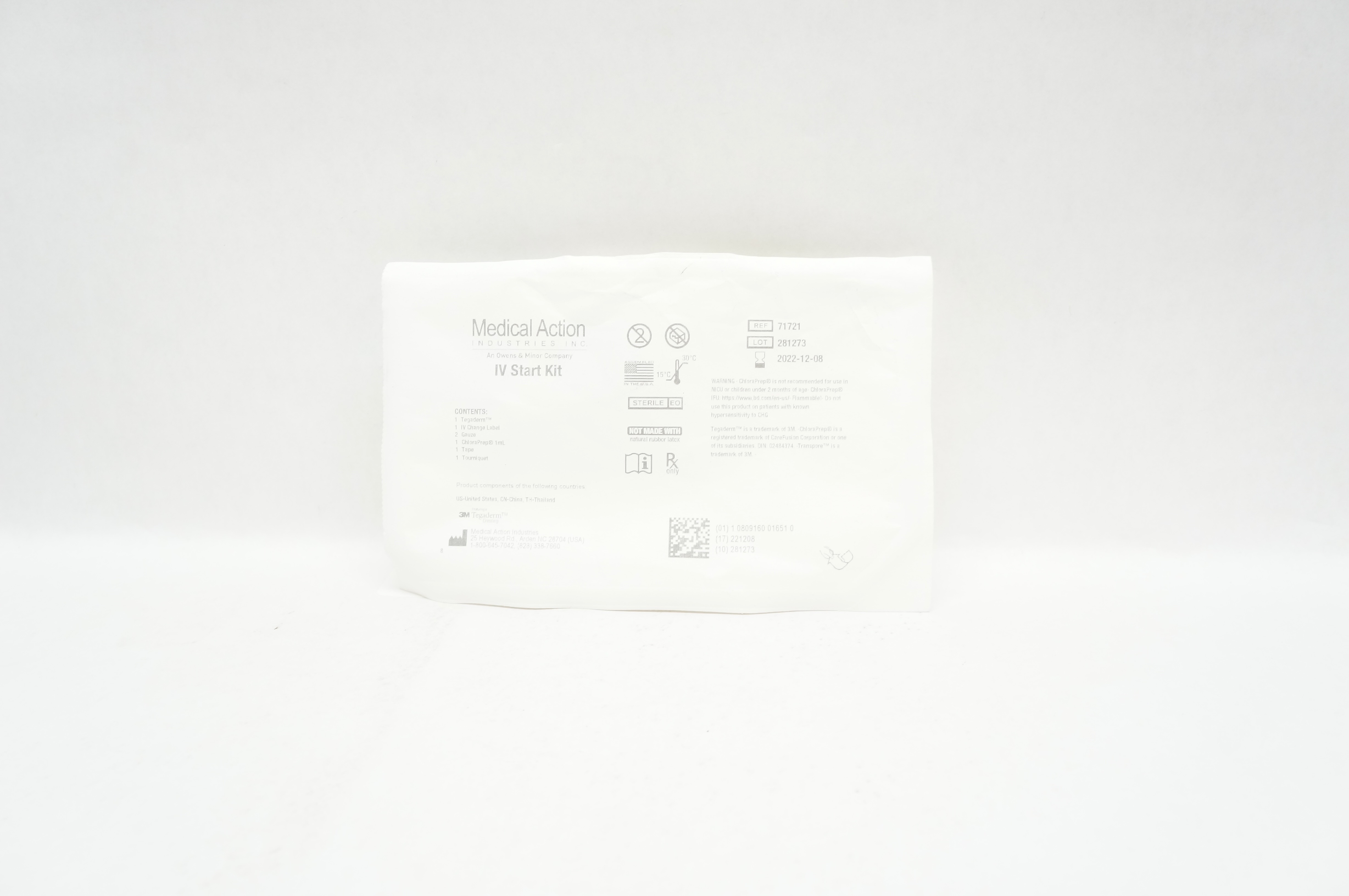 Medical Action 71721 3M Tegaderm Industries IV Start Kit (x)
