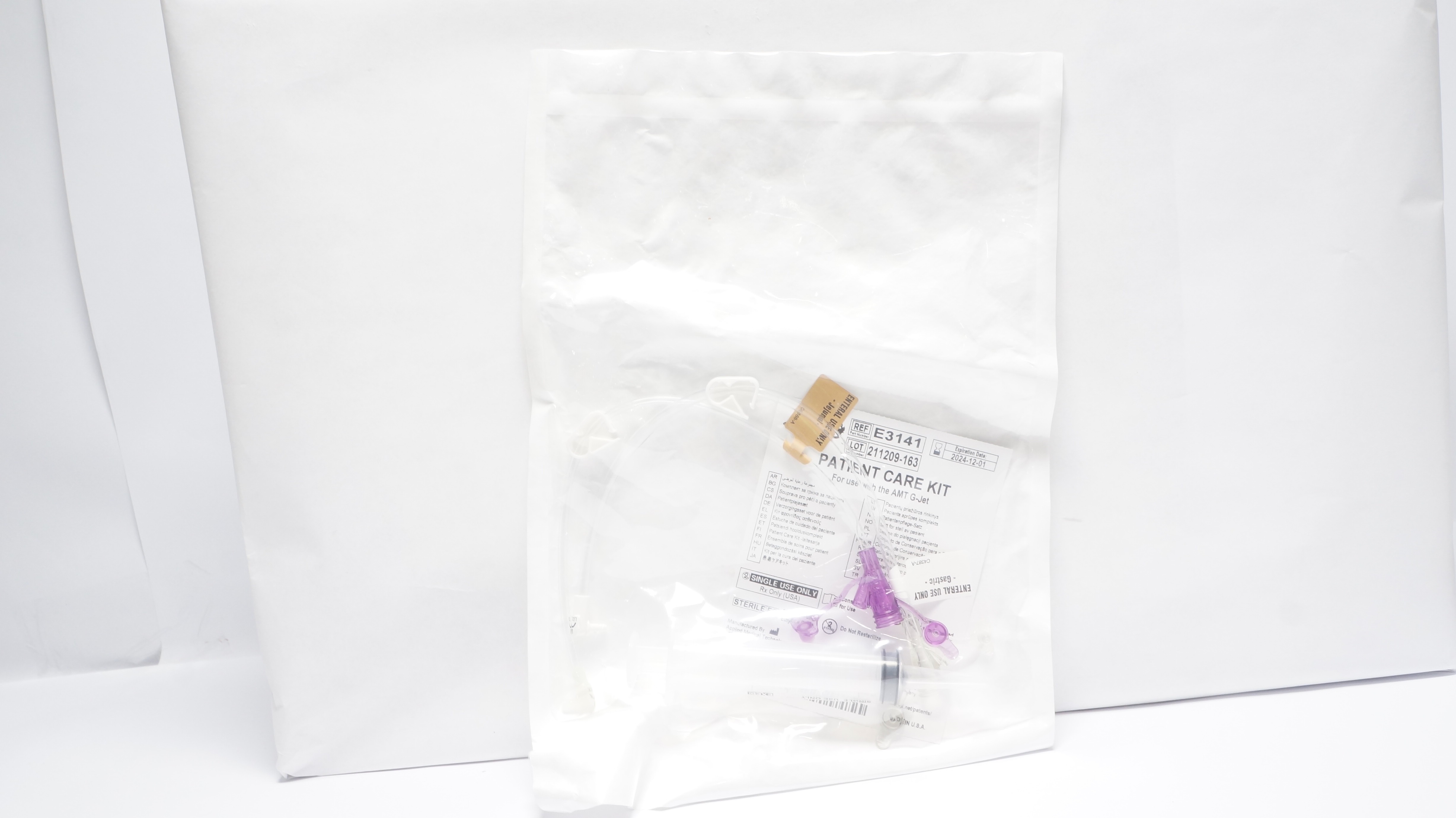 Applied Medical E3141 Patient Care Kit For use with the AMT G-JET (x)