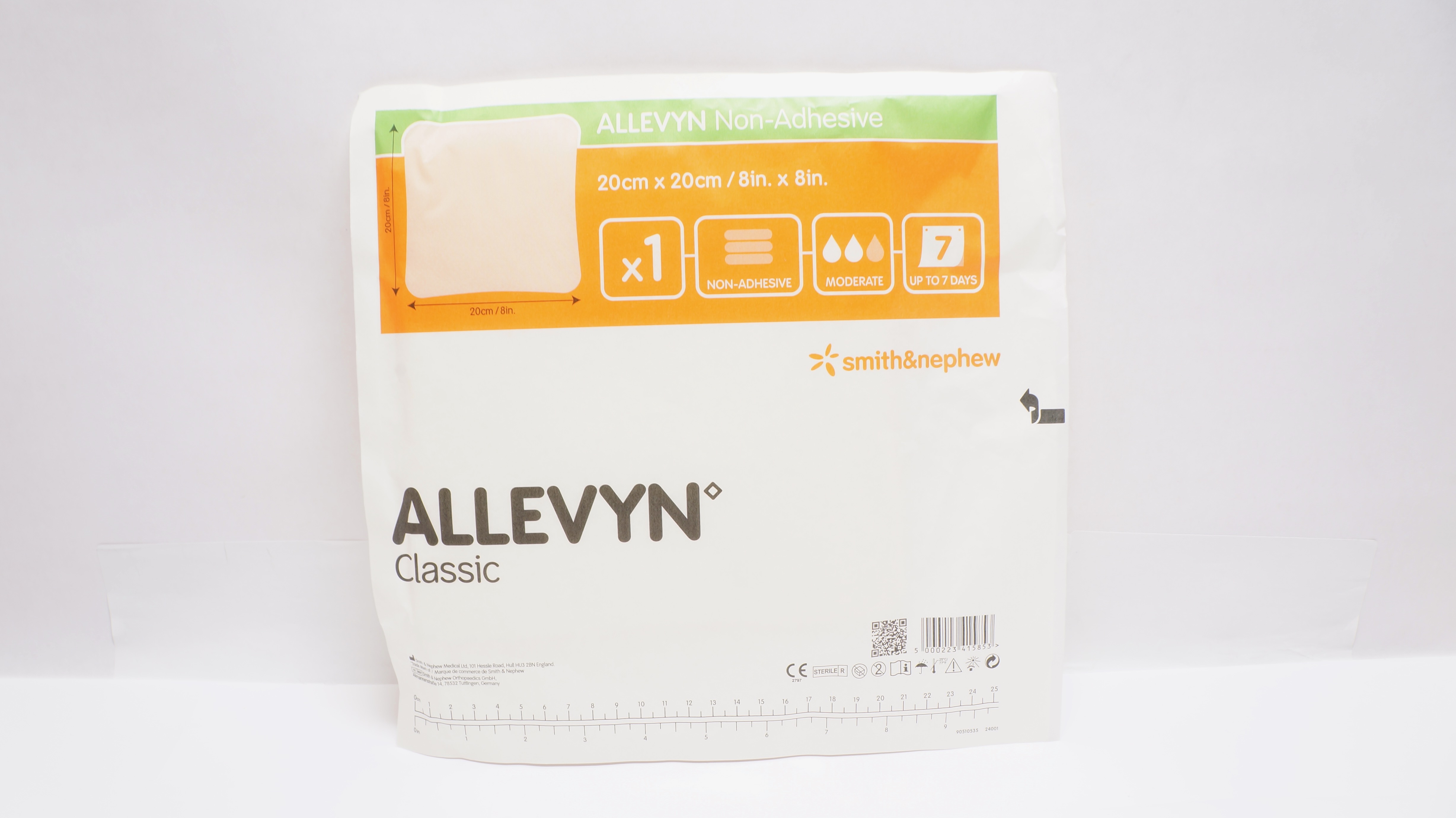 Smith&Nephew 66927638 Allevyn Classic Non-Adhesive 8inch x 8inch
