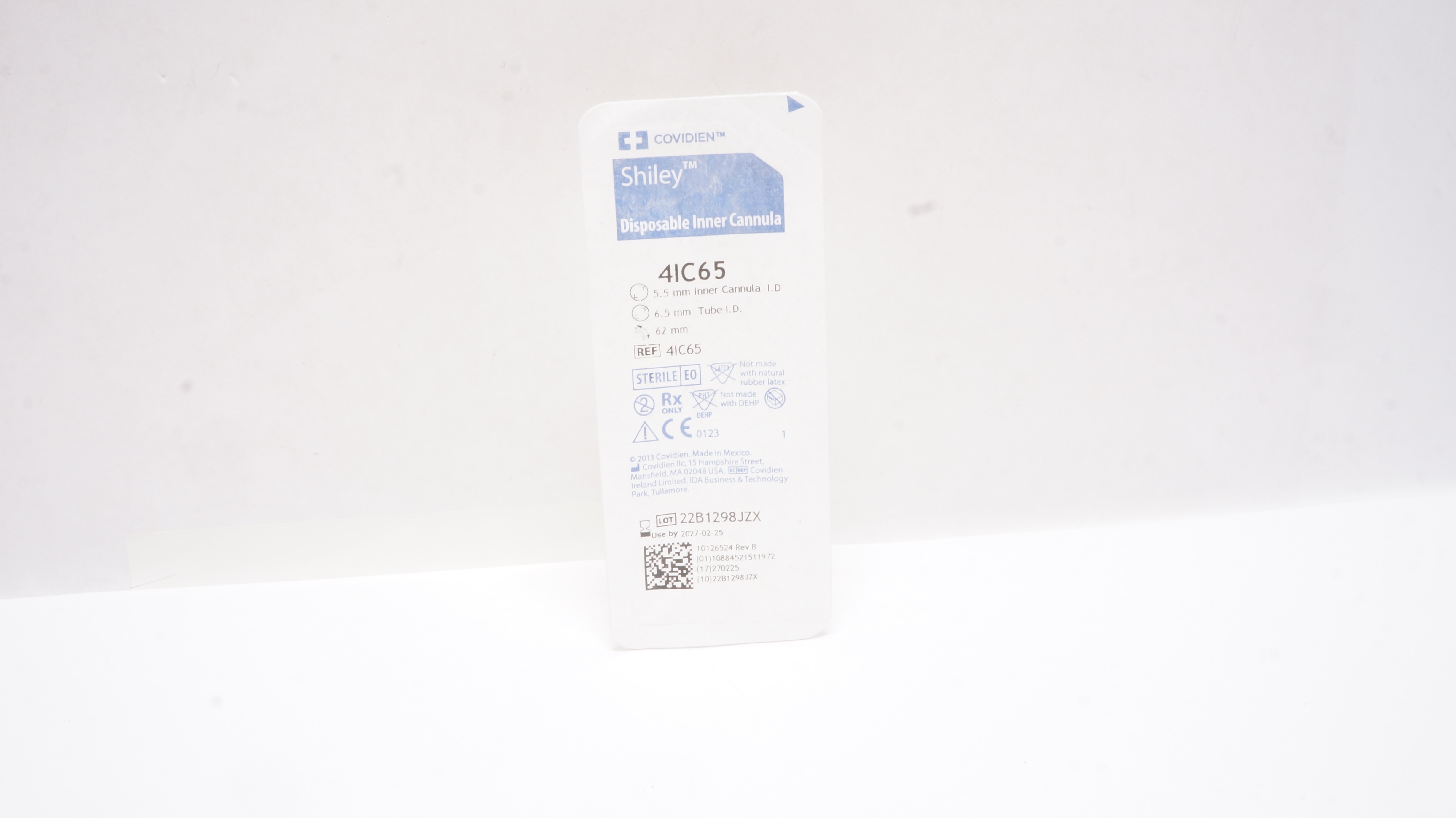 Covidien 4IC65 Shiley Disposable Inner Cannula 5.5mm ID x 6.5mm Tube ID x 62mm