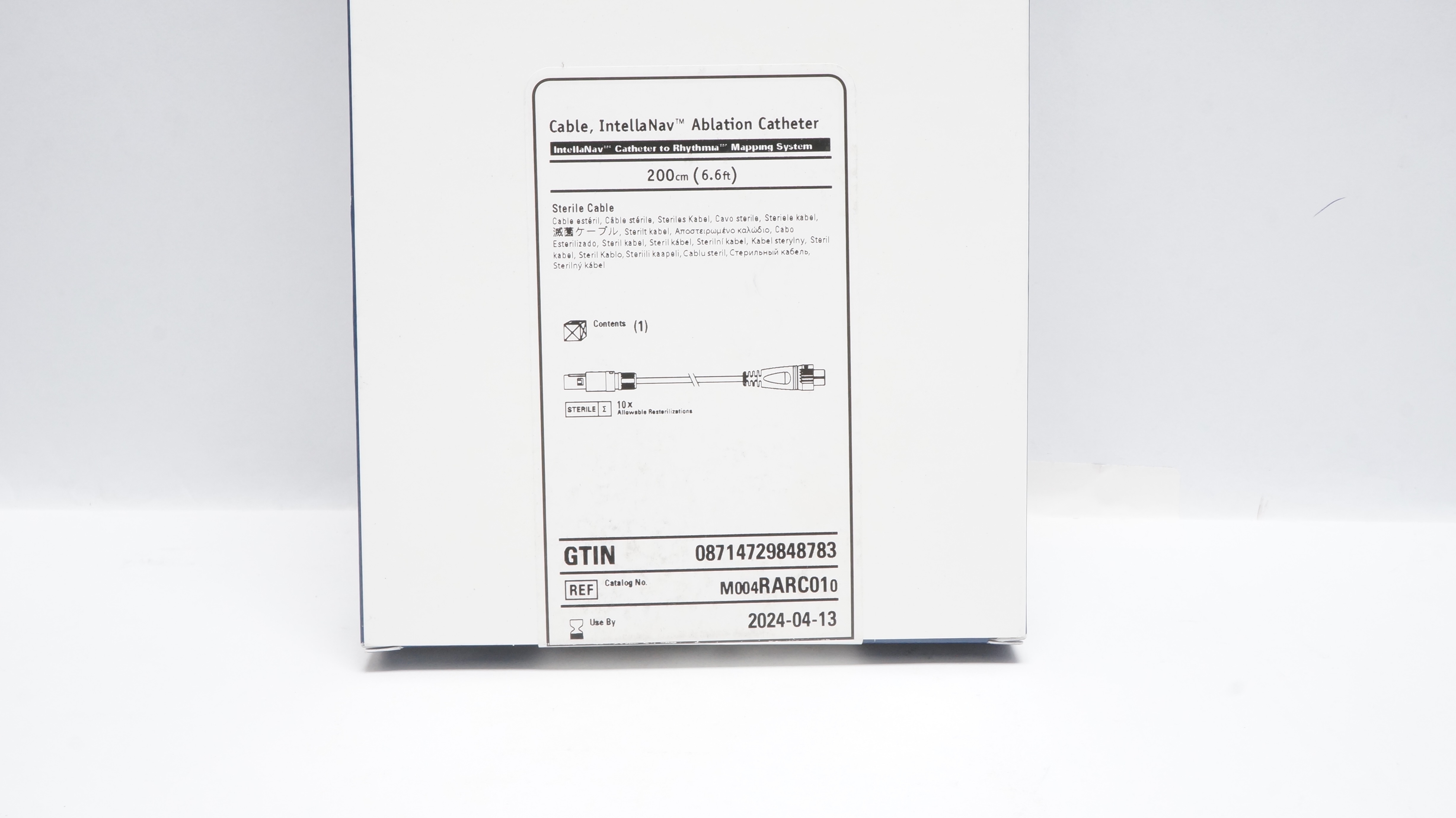 Boston Scientific M004RARC010 Cable IntellaNav Abaltion Cath. 6.6ft. (x)
