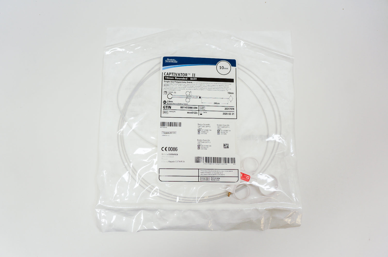 Boston Scientific 6122 CAPTIVATOR II 10mm Rounded - Stiff 10mm
