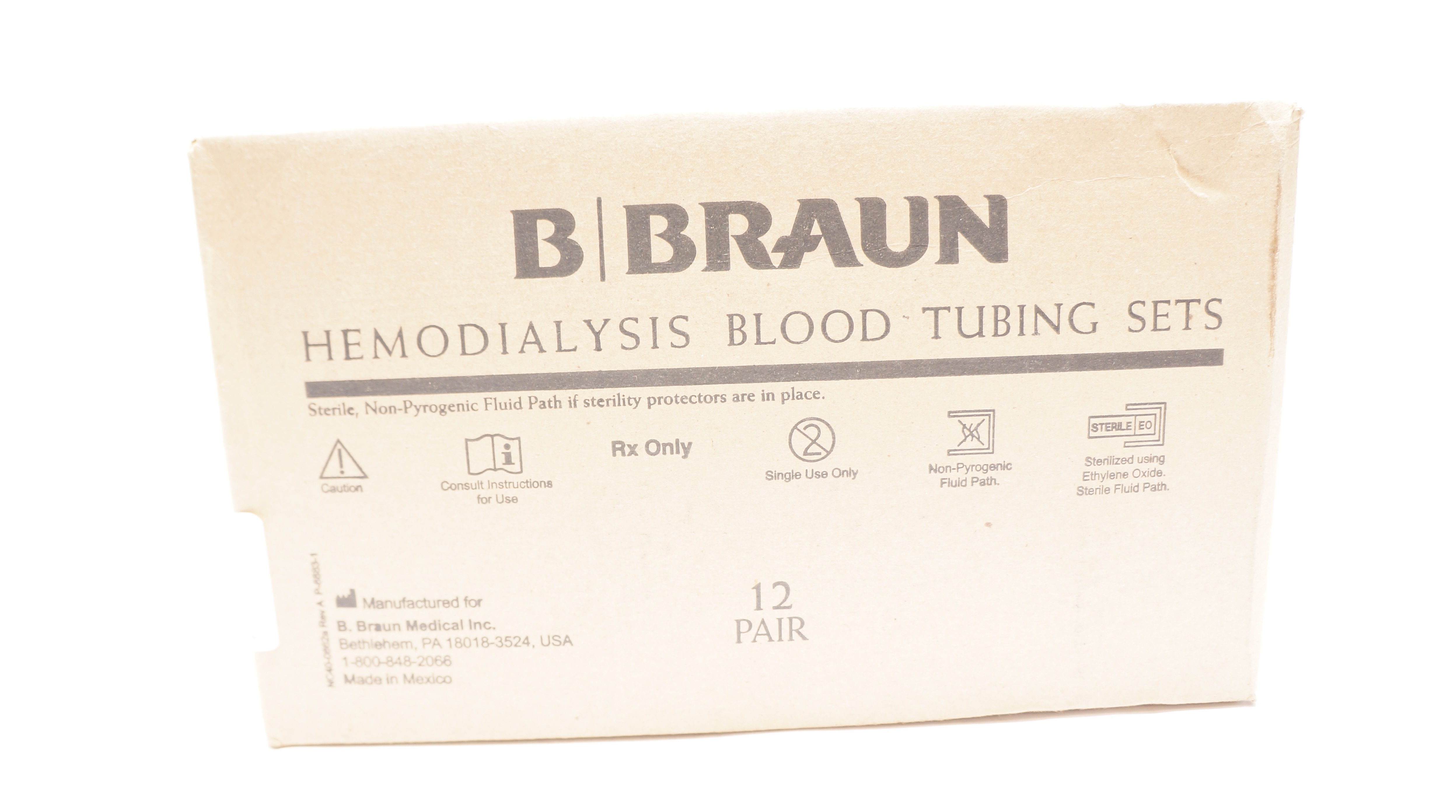 Braun B3-4630M4705 Hemodialysis Blood Tubing Sets 4.8mm I.D.