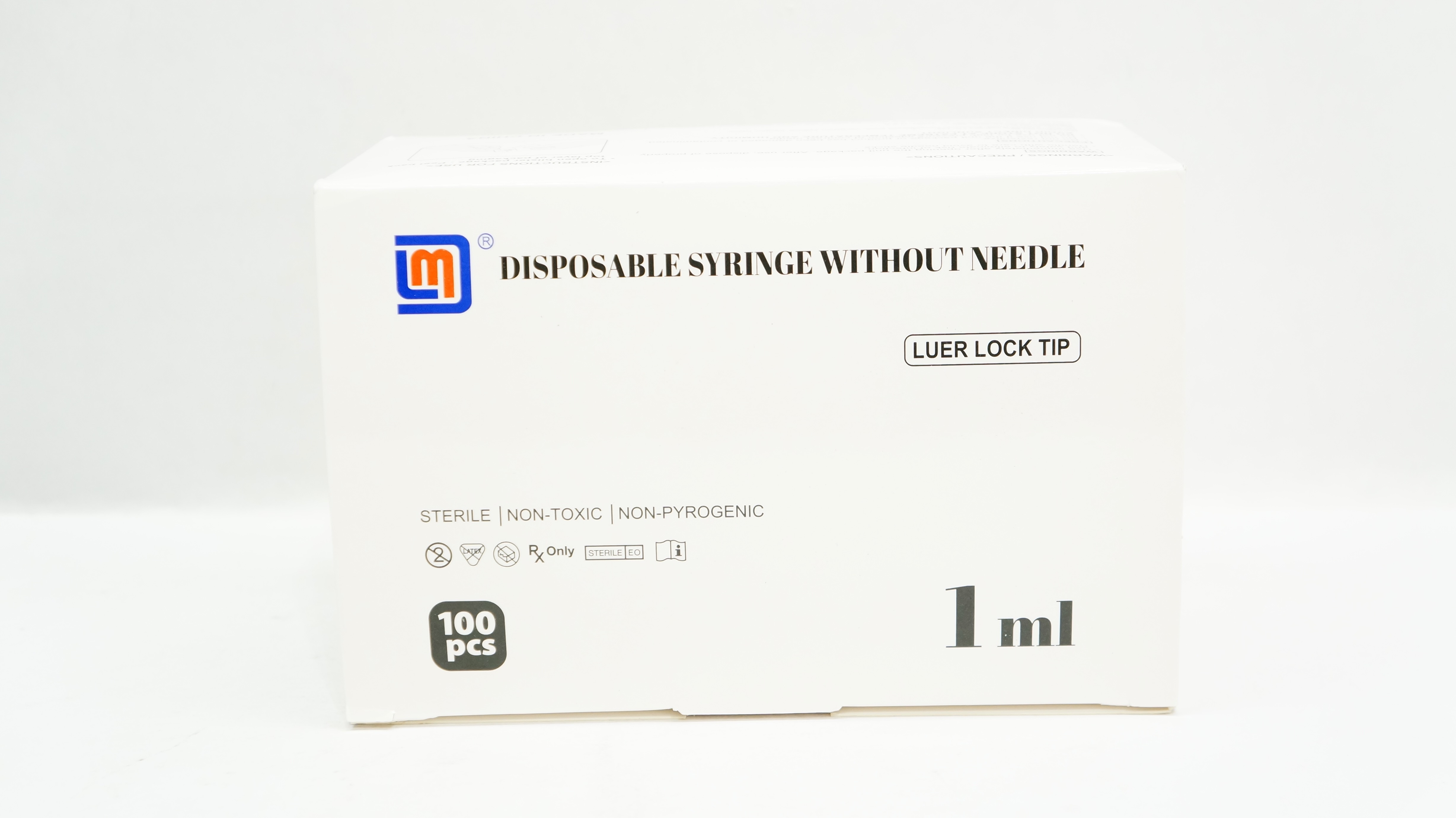 Yangzhou Medline S-1000 1mL Luer Lock Syringe Without Ndle - Box of 100