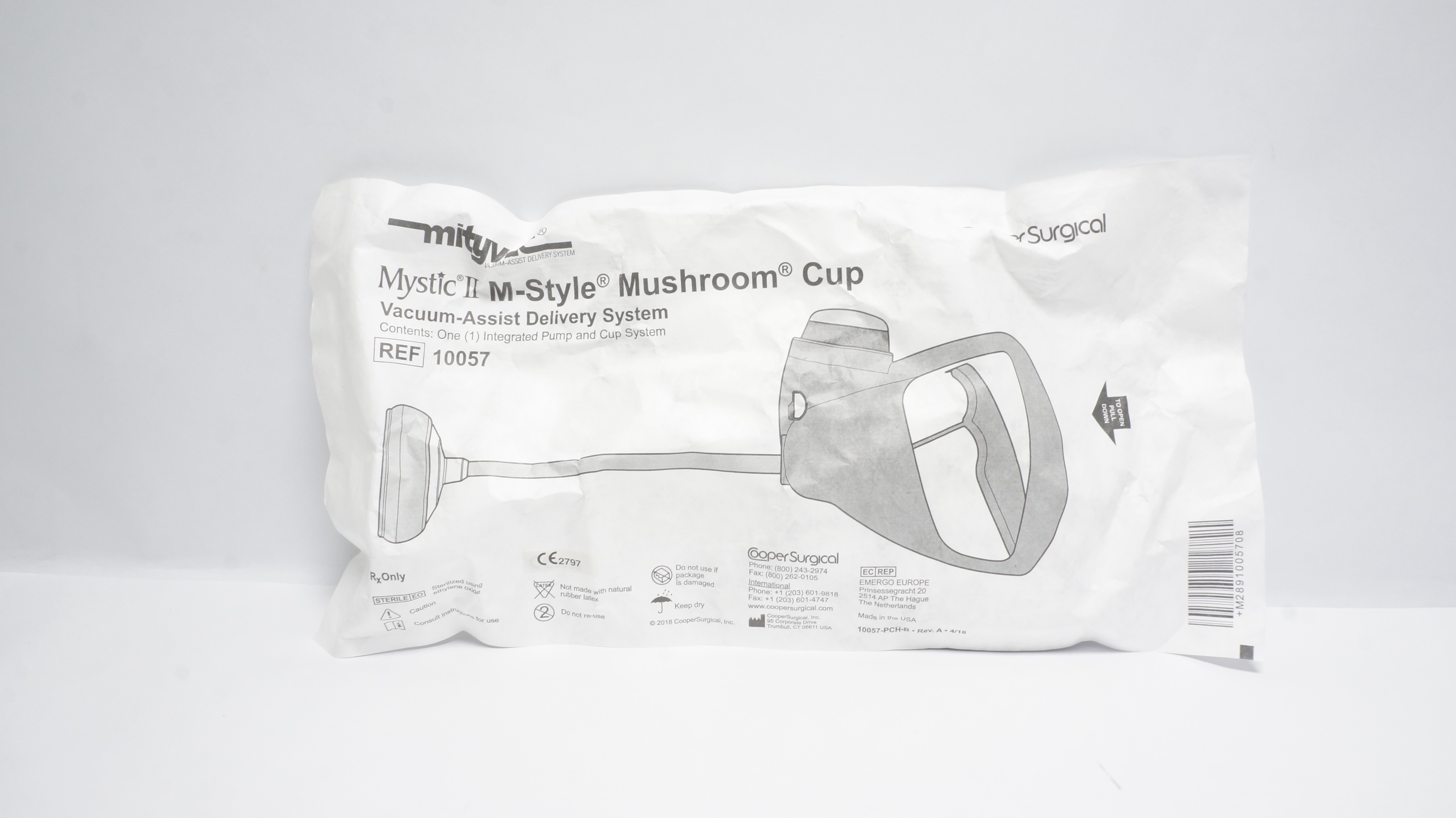 Cooper Surgical 10057 Mystic II Mushroom Cup, Vacuum-Assist Delivery System (x)