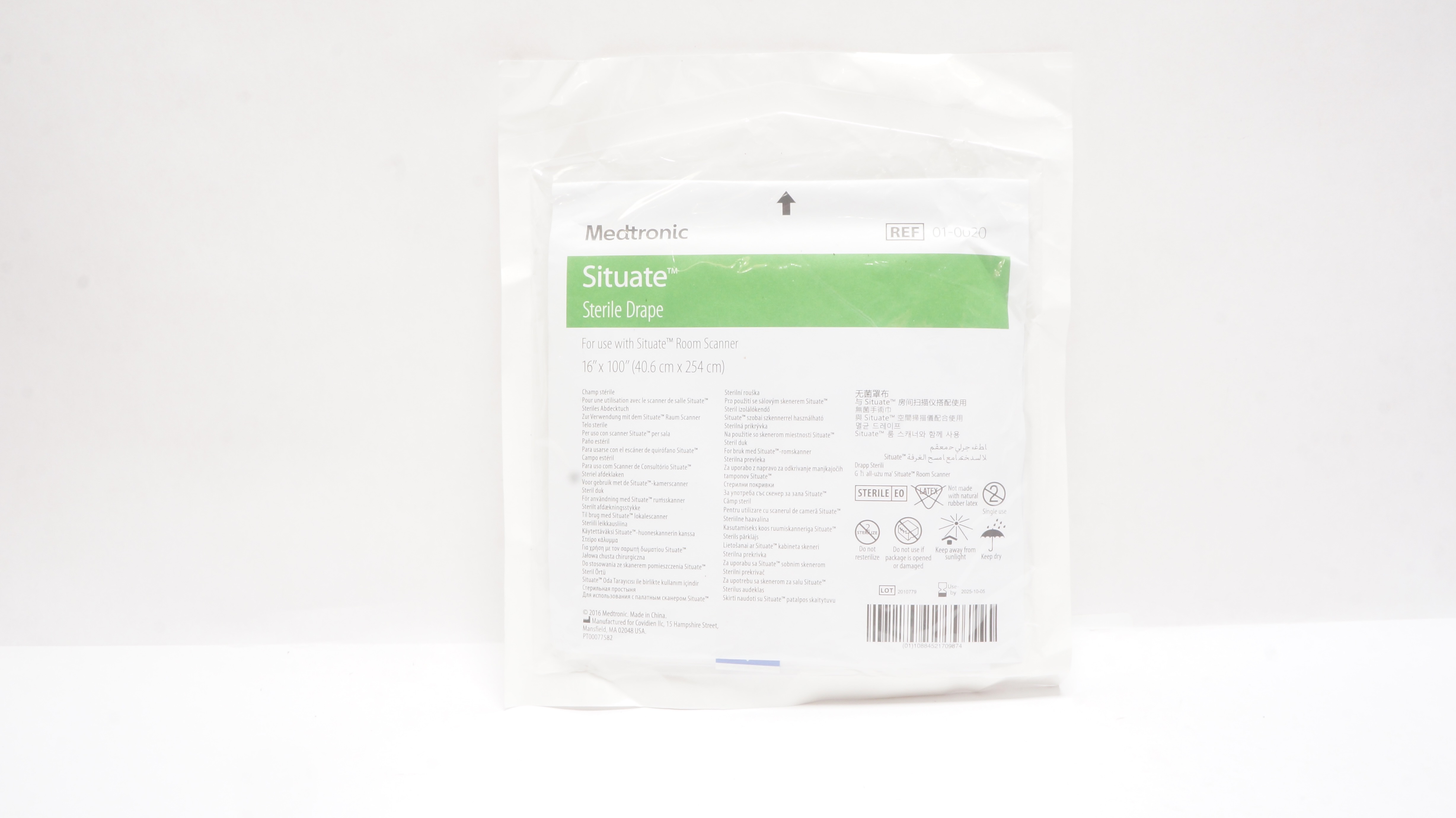 Medtronic 01-0020 Situate Sterile Drape For Use with Situate Room Scanner