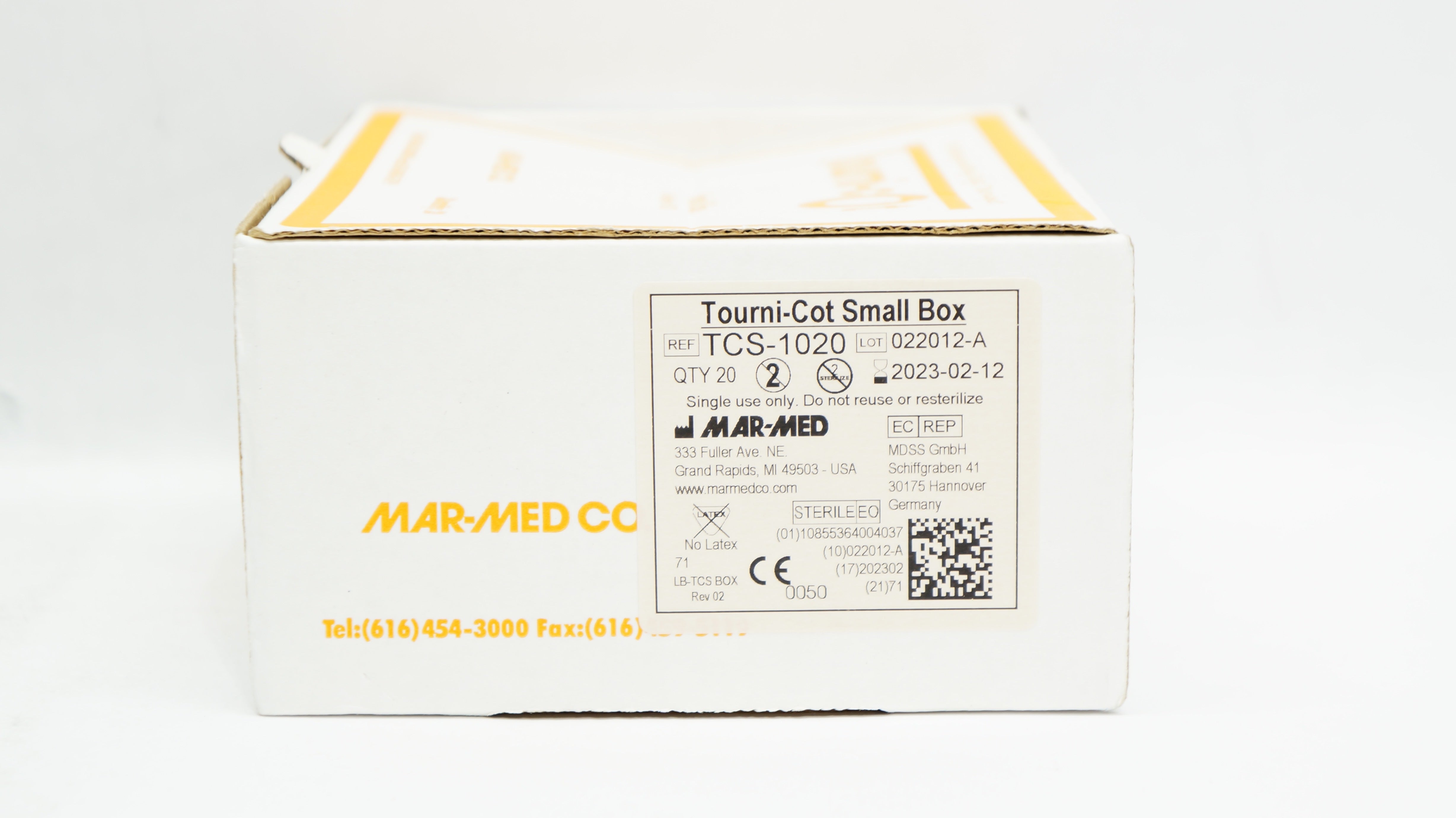 Mar-Med TCS-1020 Tourni-Cot Small (x) - Box of 13