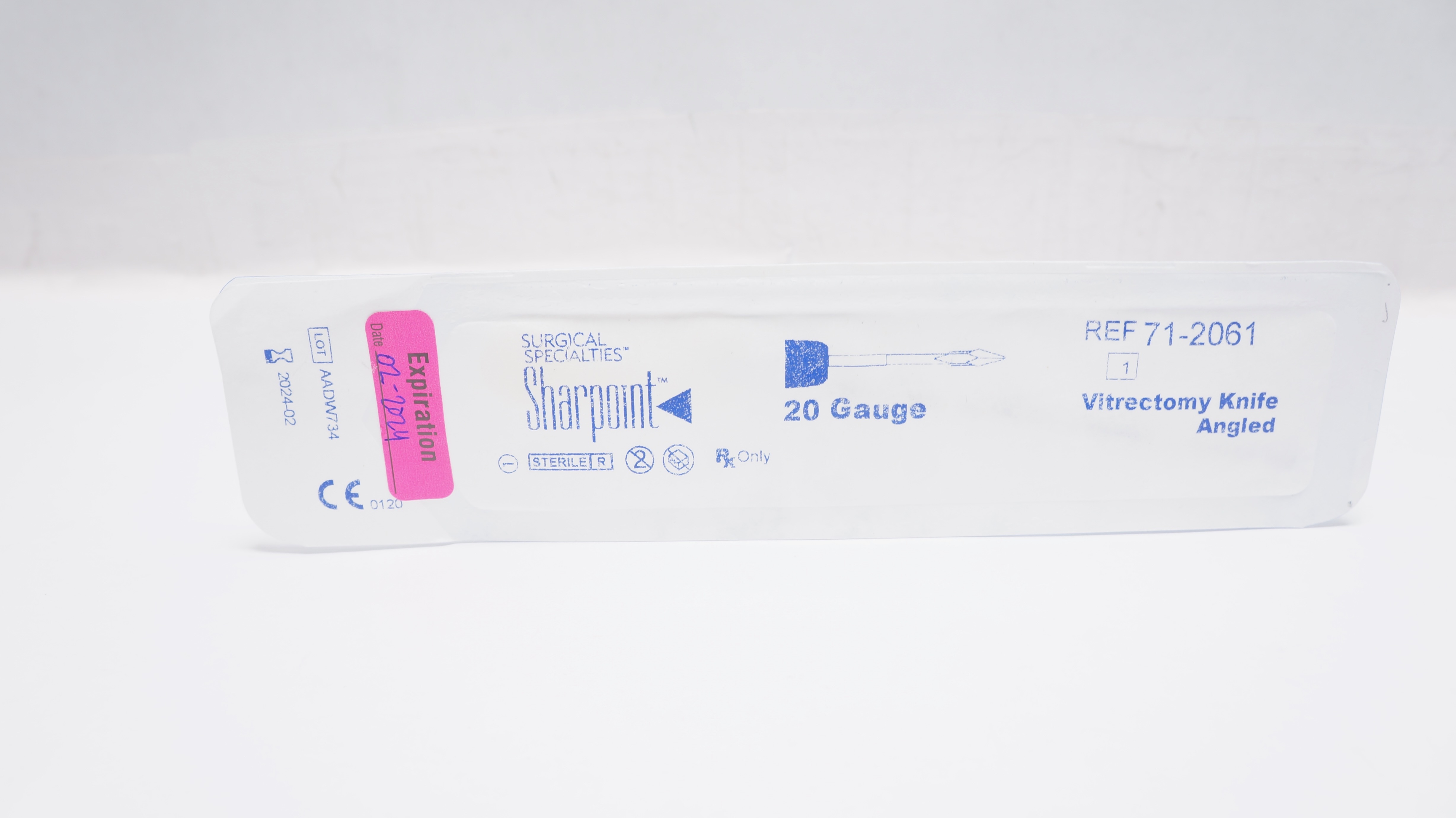 Sharpoint 71-2061 Vitrectomy Knife Angled, 20G (x)