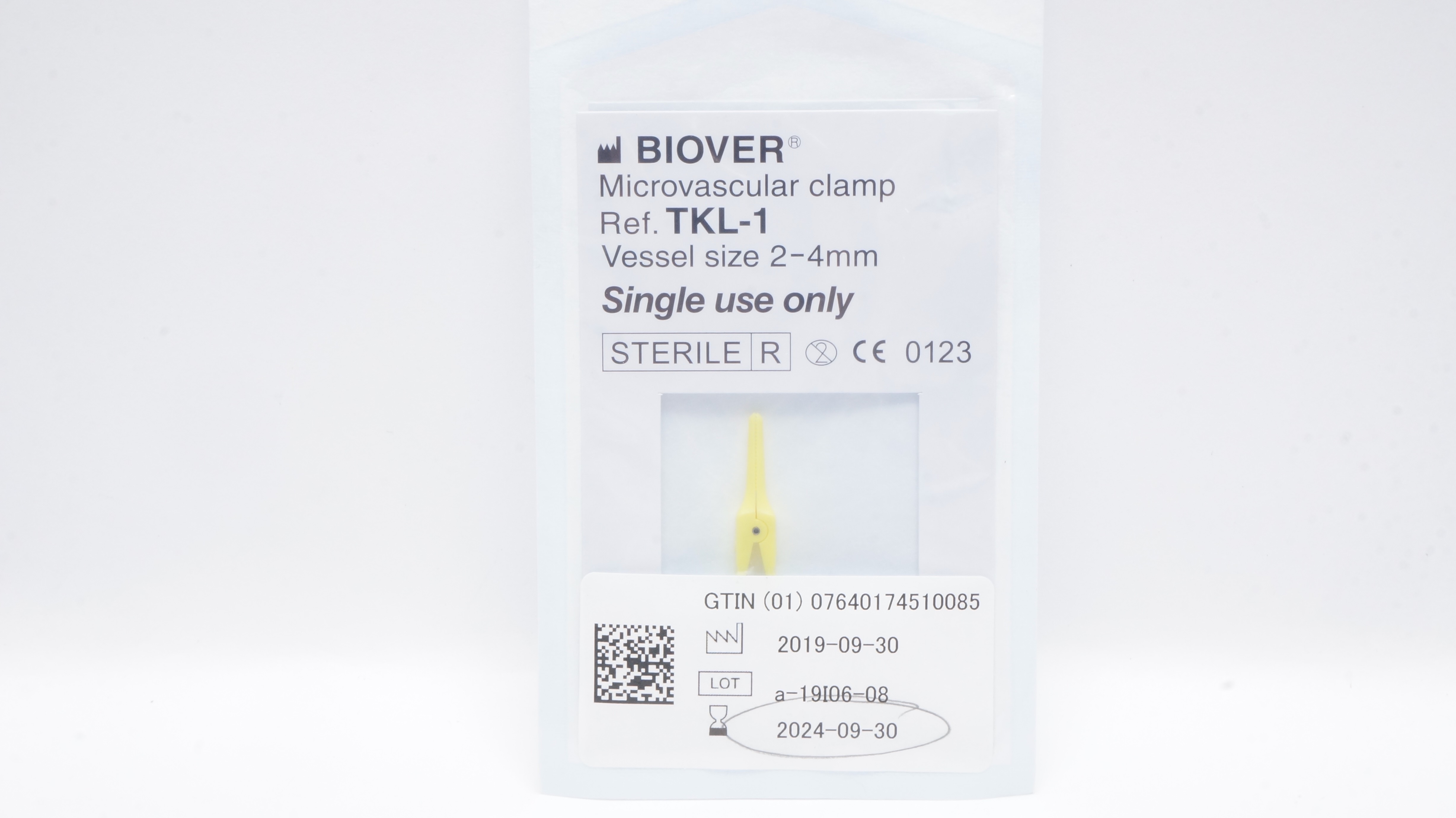 Biover TKL-1 Microvascular Clamp  Vessel Size 2-4mm (x)